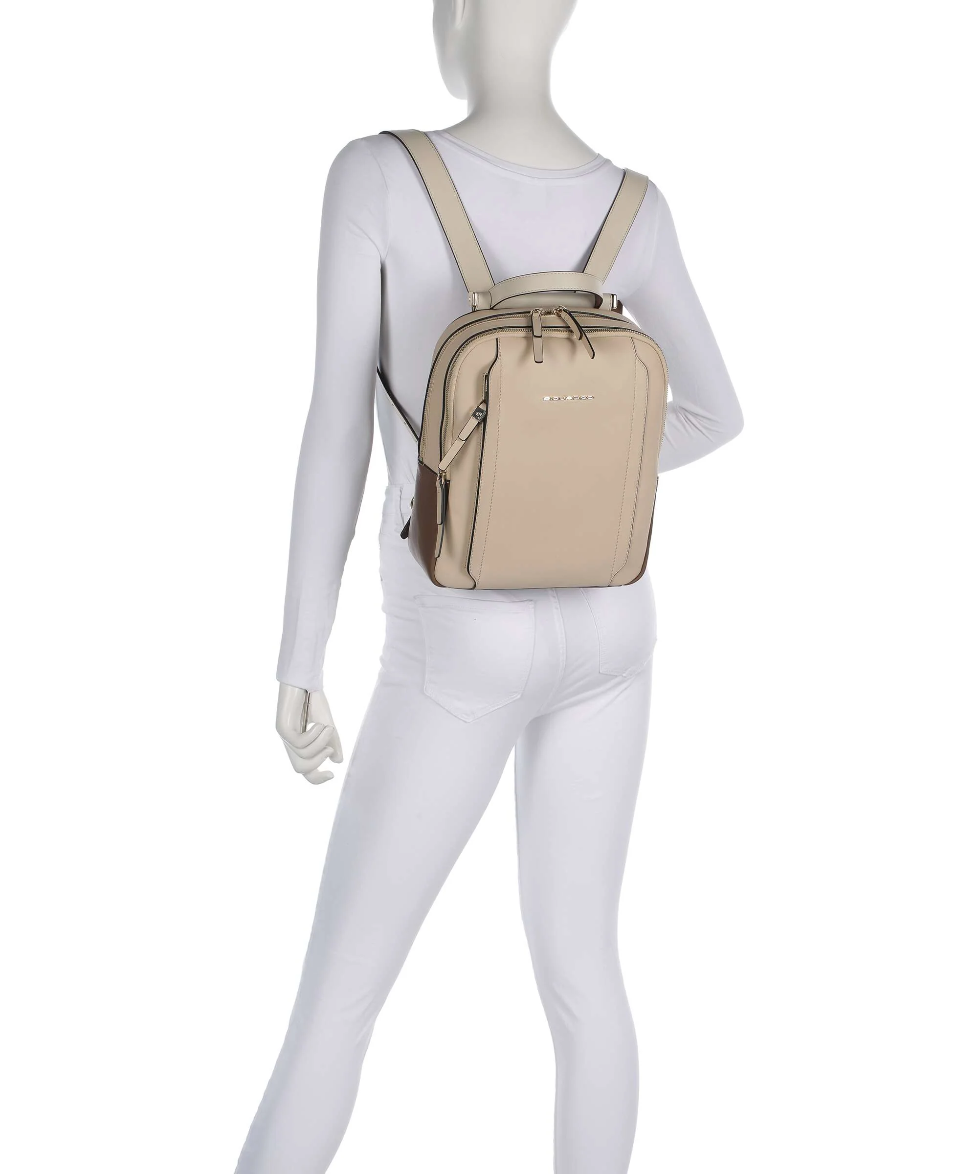 Piquadro Circle Plecak beige/cuoio - Image 3
