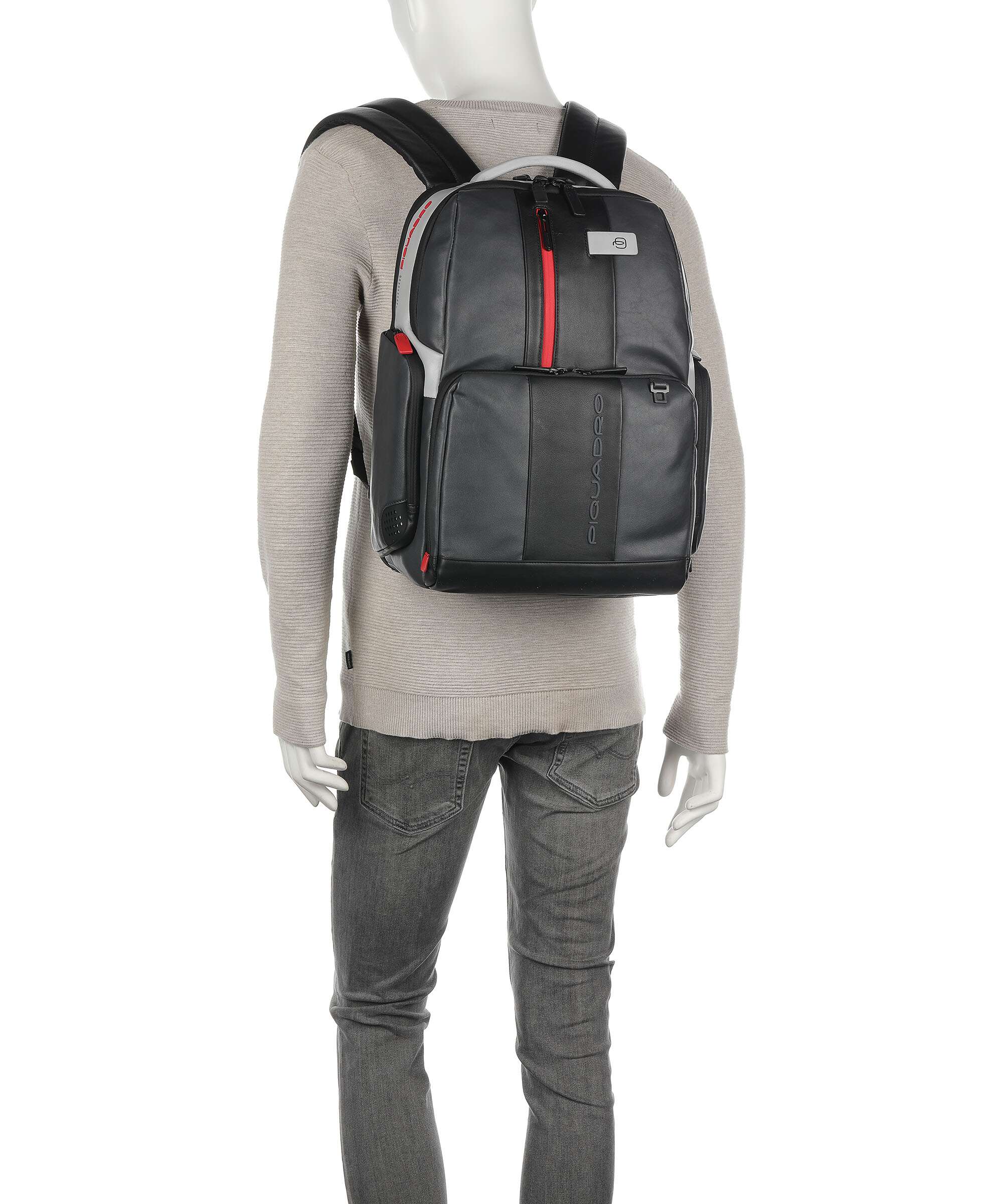 Piquadro Urban Plecak na laptopa grau/schwarz - Image 3