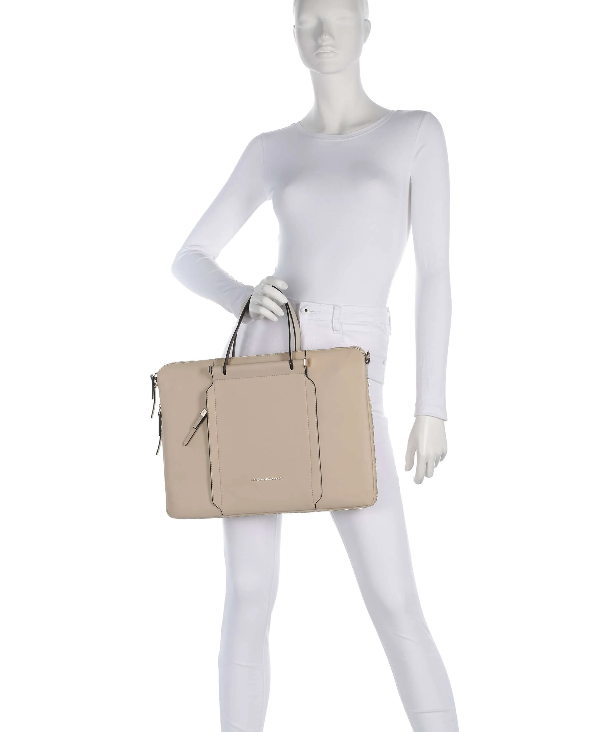 Piquadro W92T Aktówka beige/cuoio - Image 3