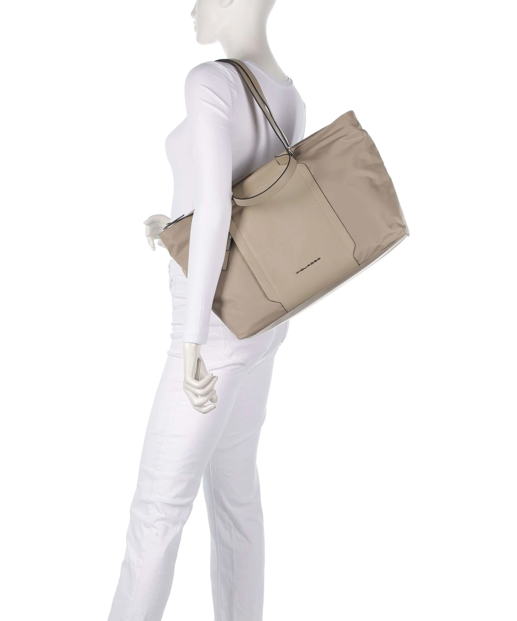 Piquadro W92T Torba na zakupy beige - Image 3