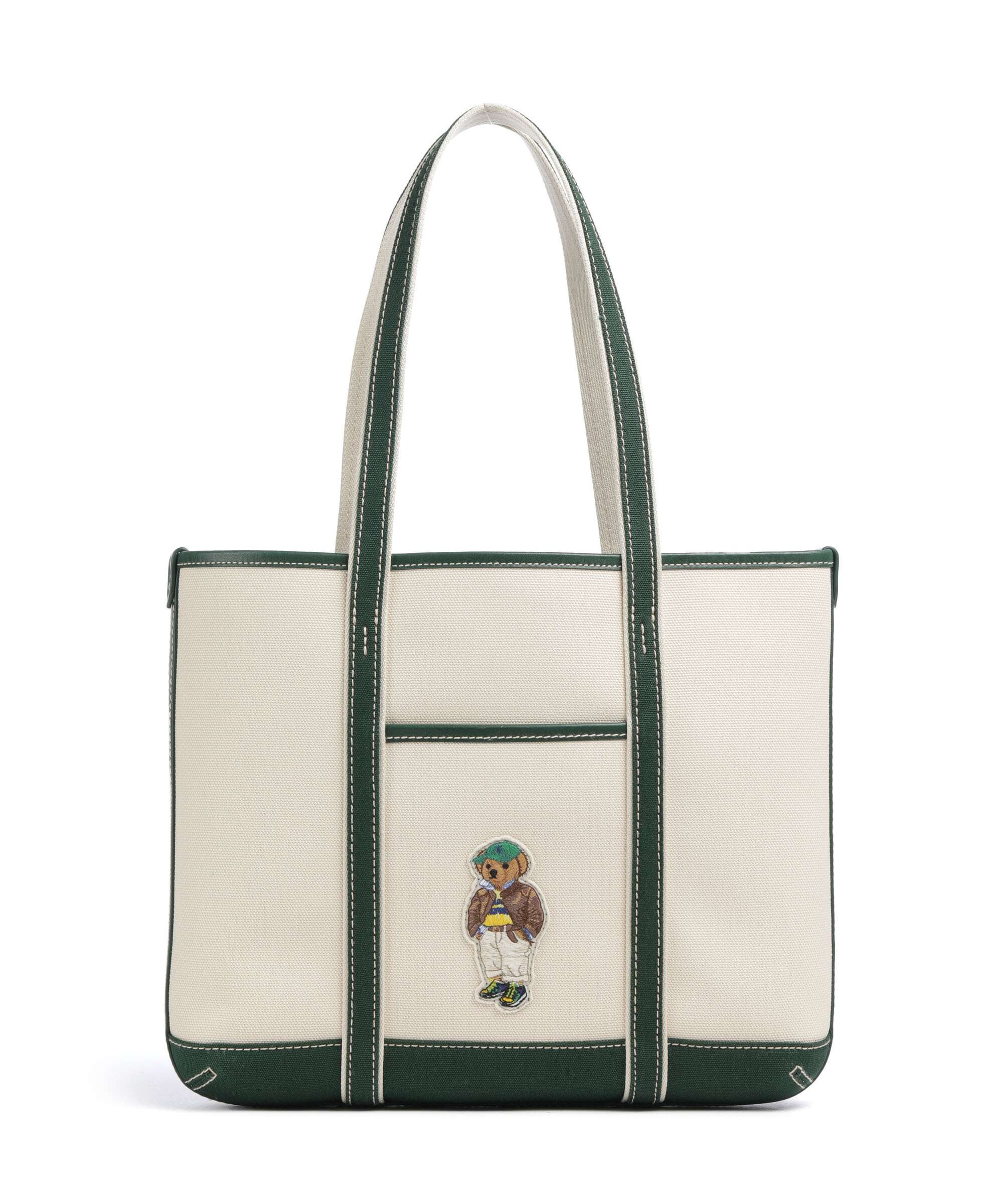 Polo Ralph Lauren Bear Fall Torba na zakupy ecru/northwest pine