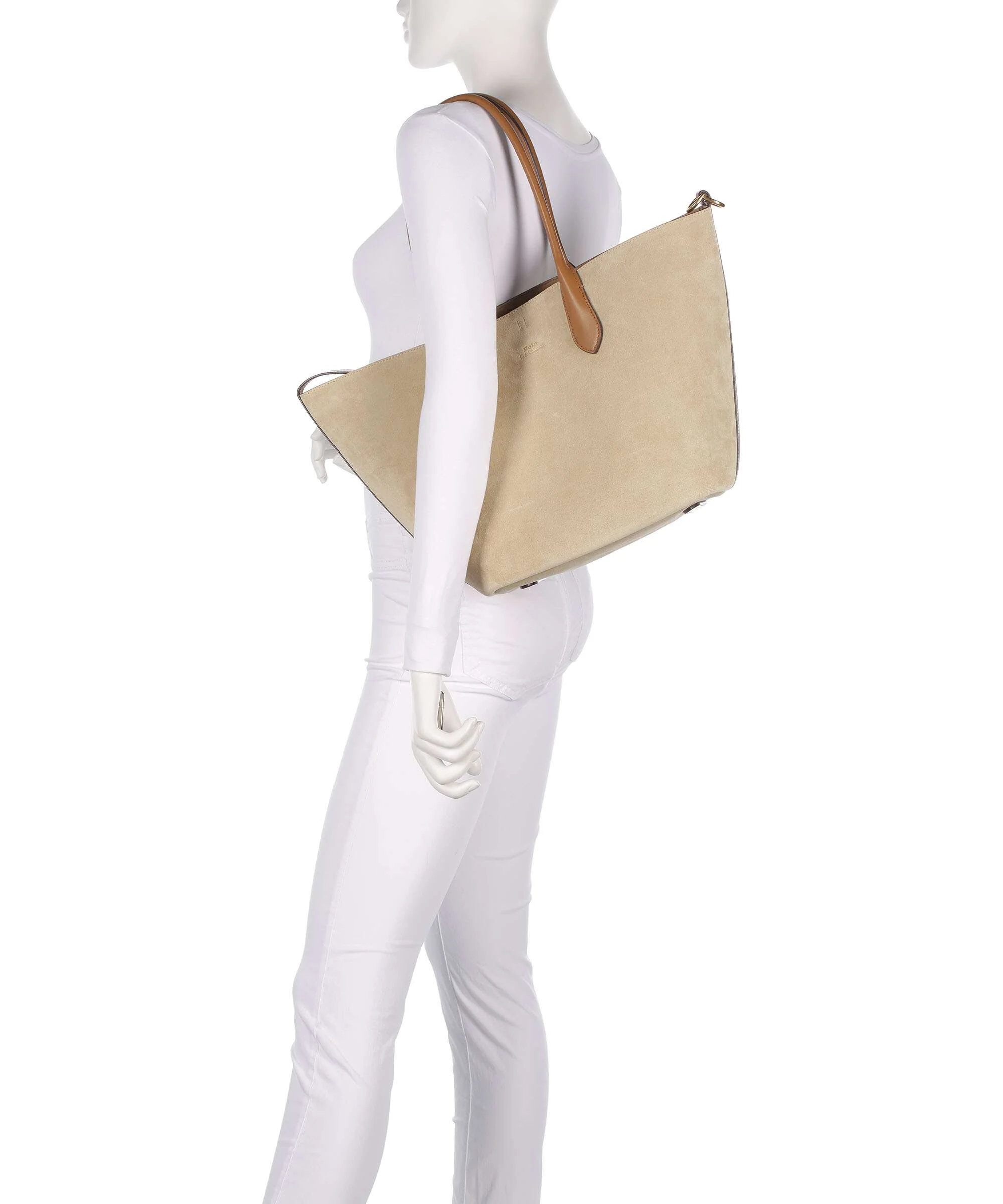 Polo Ralph Lauren Bellport Medium Torba na zakupy cashew/tan - Image 3