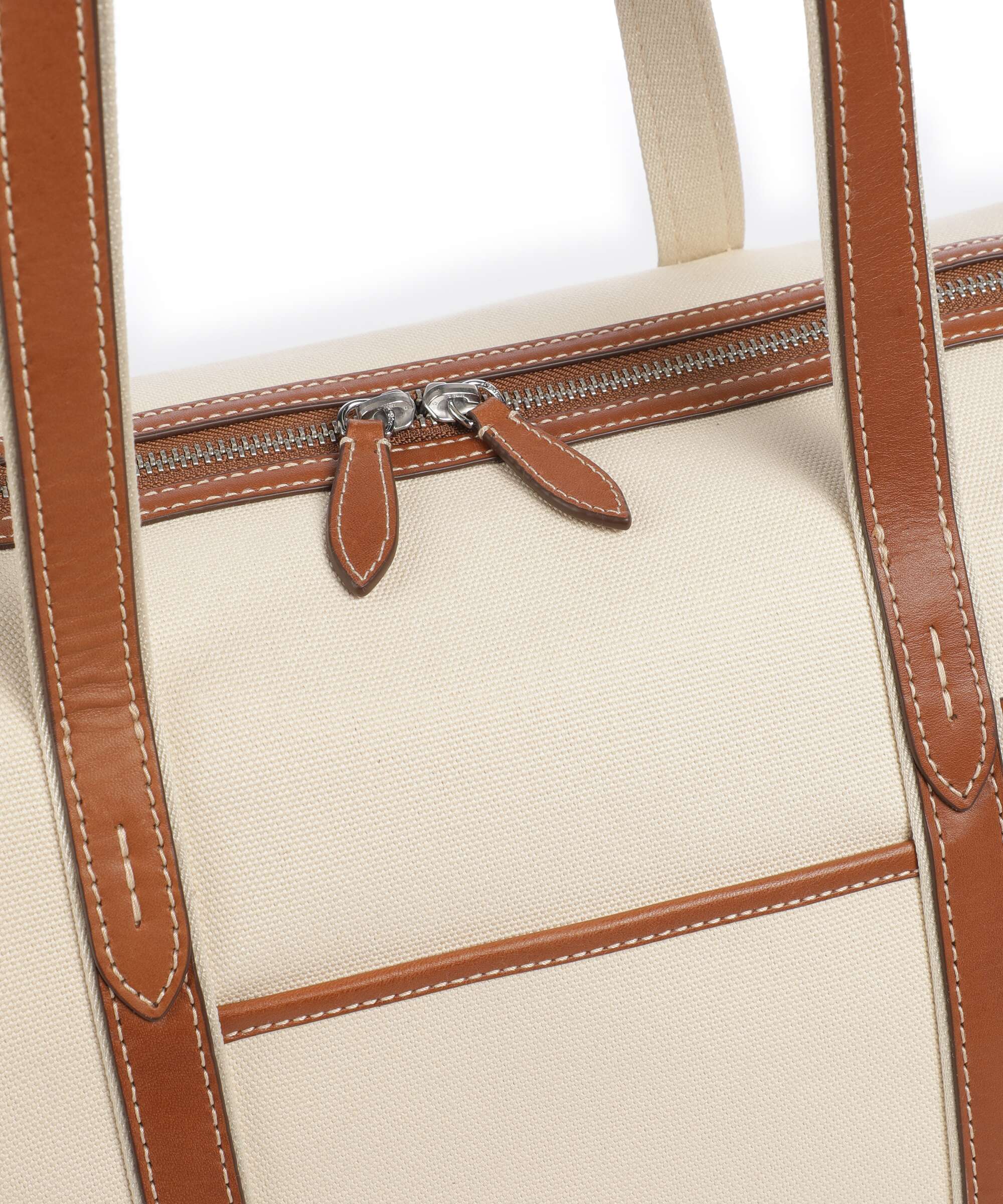 Polo Ralph Lauren Canvas Large Torba na zakupy ecru/cuoio - Image 3