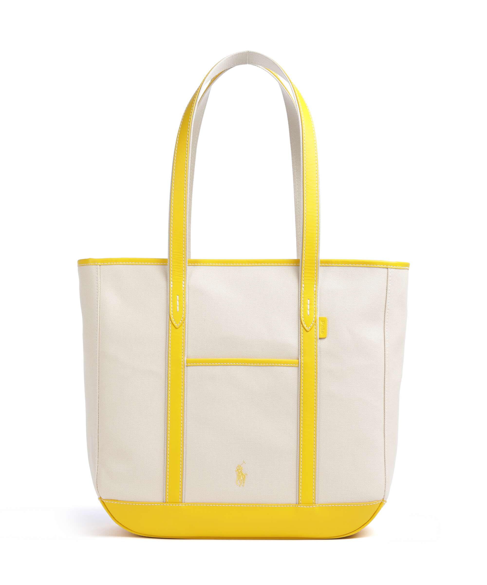 Polo Ralph Lauren Canvas Medium Torba na zakupy ecru/racing yellow