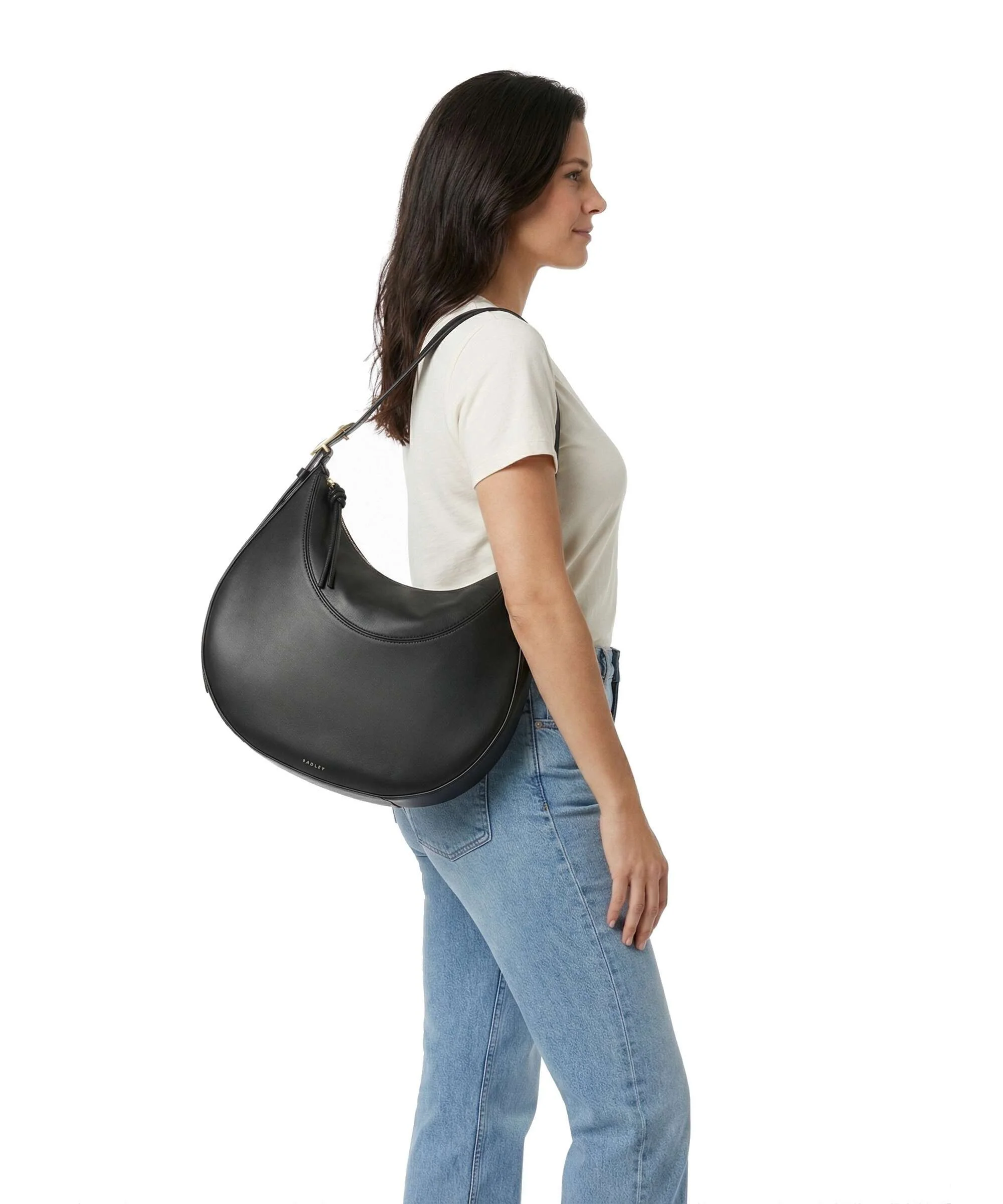 Radley London Bliss Crescent Torebka worek black - Image 3