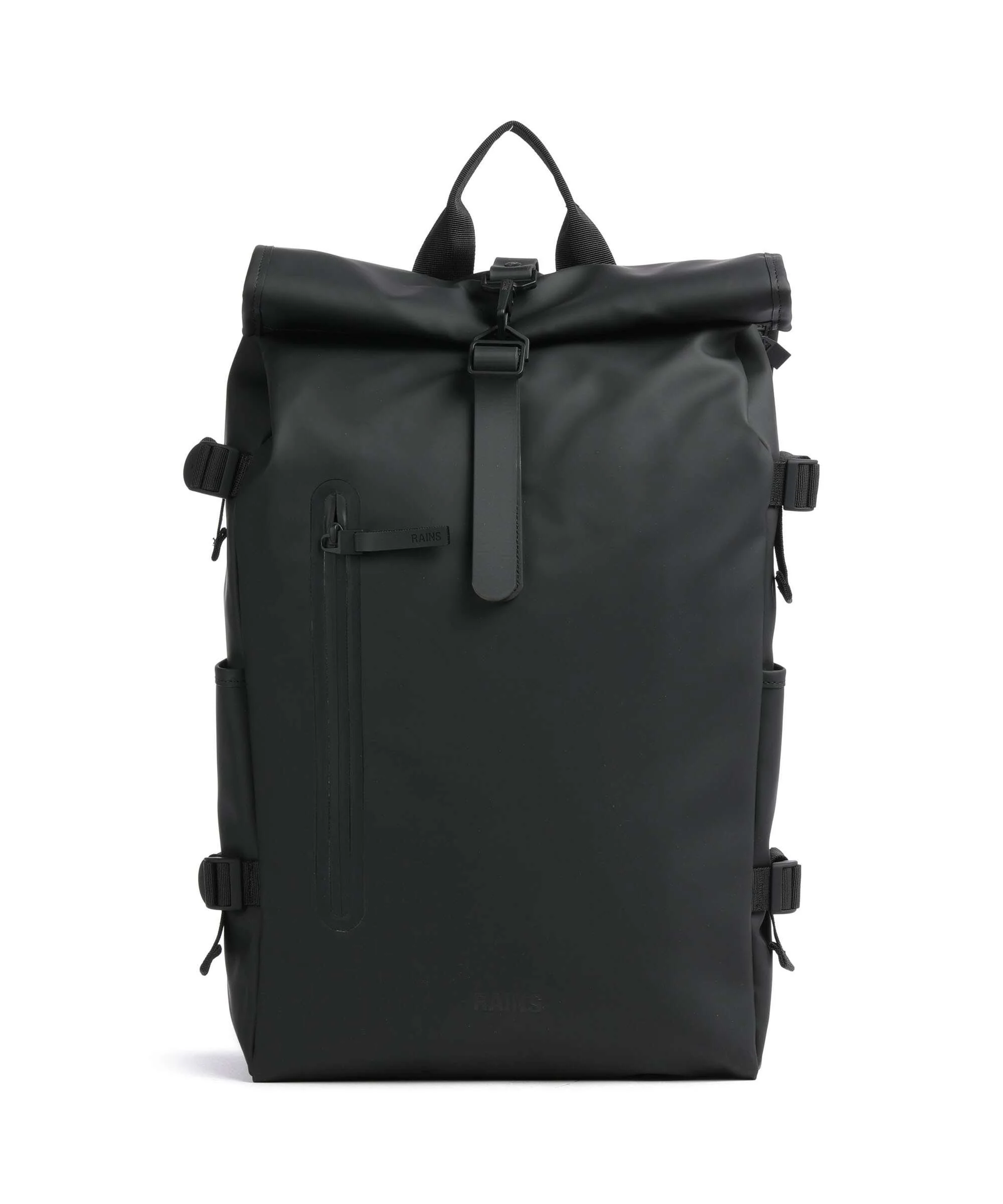 Rains Large Plecak z rolowanym zamknięciem black
