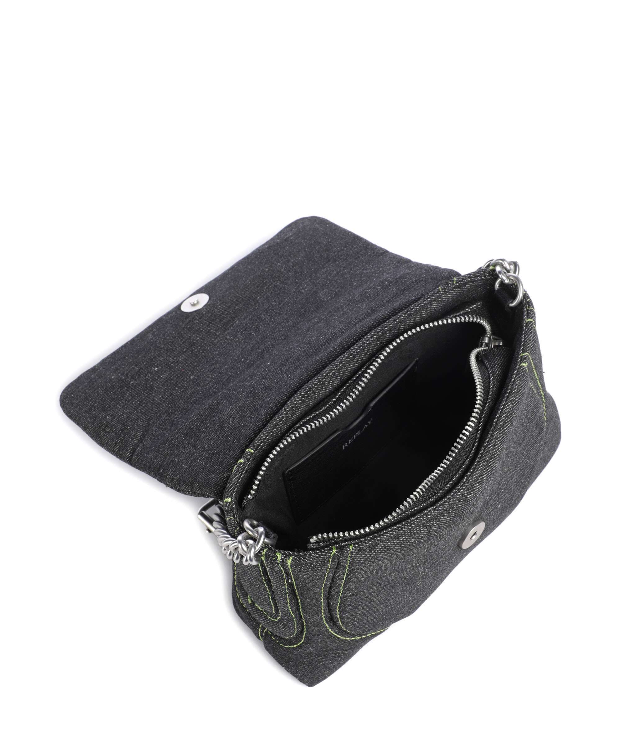 Replay Torba przez ramię washed black/green - Image 6