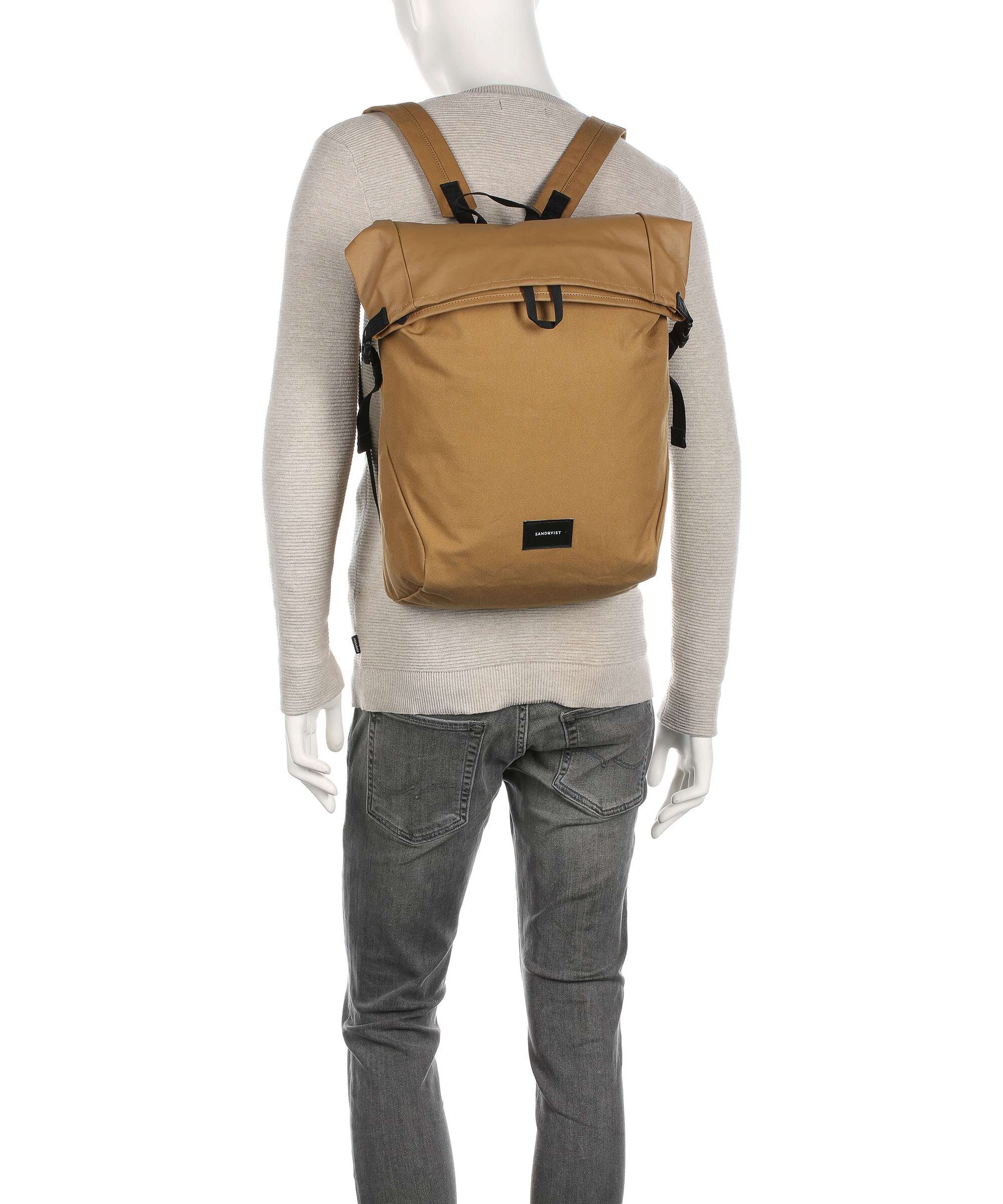 Sandqvist Ground Alfred Plecak z rolowanym zamknięciem black - Image 4