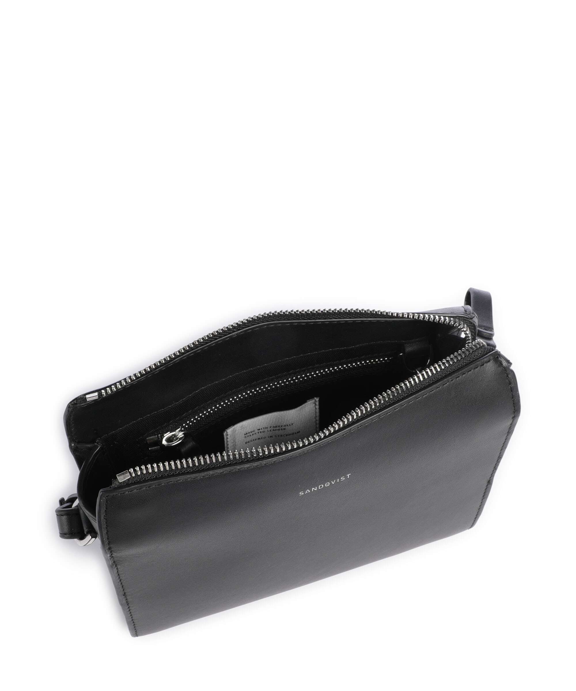 Sandqvist Leather Classics Frances Torba przez ramię black - Image 6