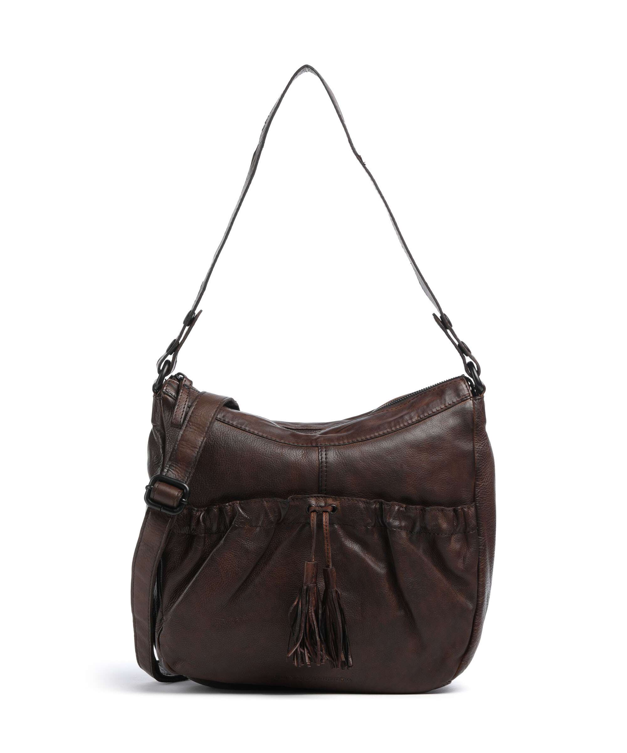 Spikes & Sparrow Apache Jinny Torebka worek dark brown