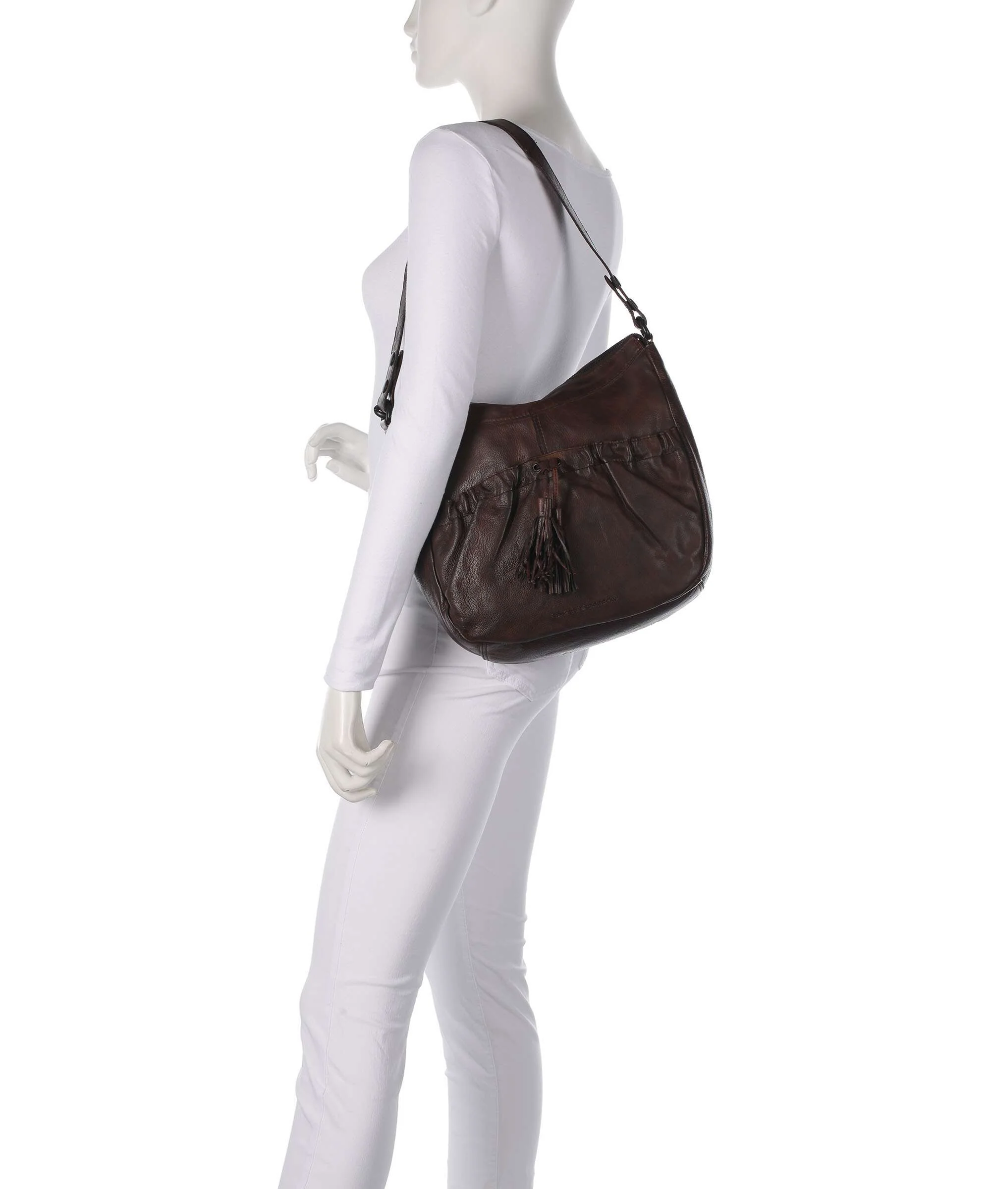 Spikes & Sparrow Apache Jinny Torebka worek dark brown - Image 3