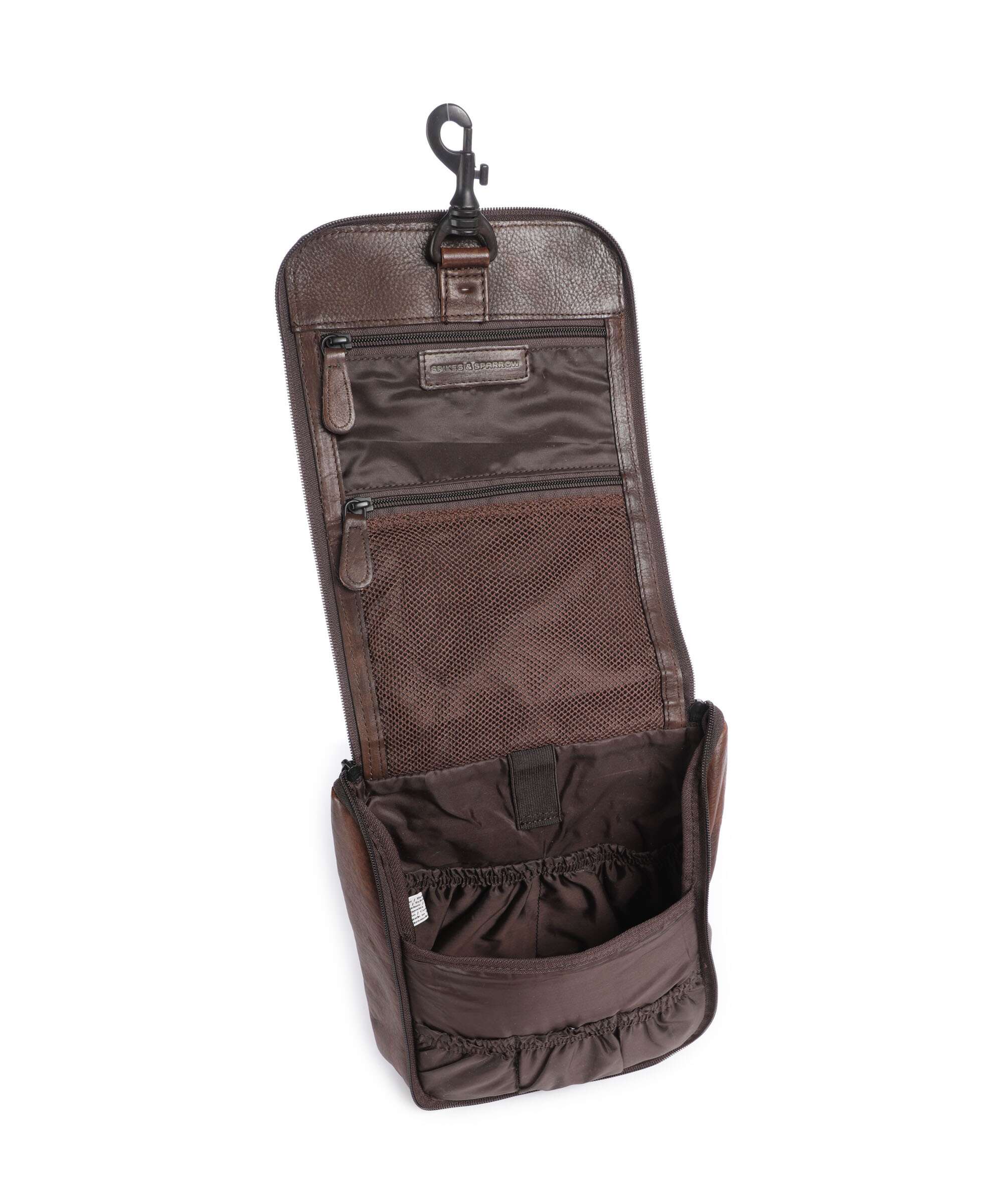 Spikes & Sparrow Apache Midian Torby toaletowe dark brown - Image 5