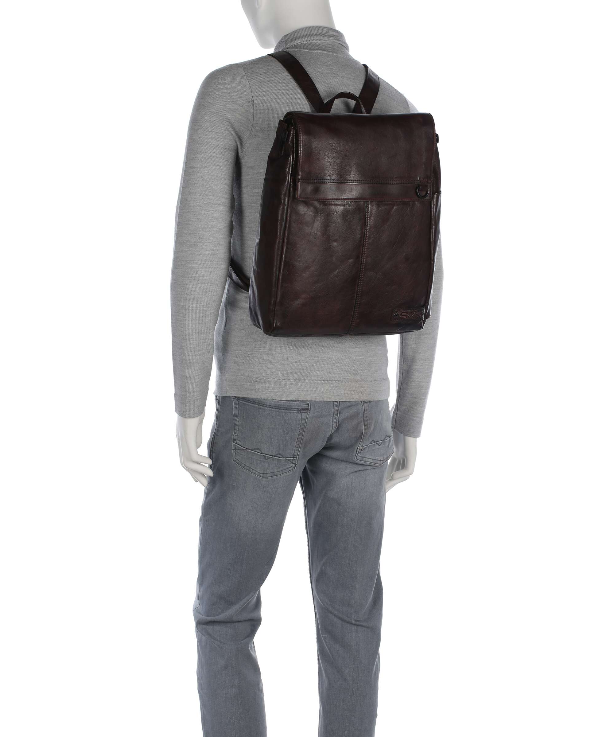 Spikes & Sparrow Apache Ted Plecak na laptopa dark brown - Image 3