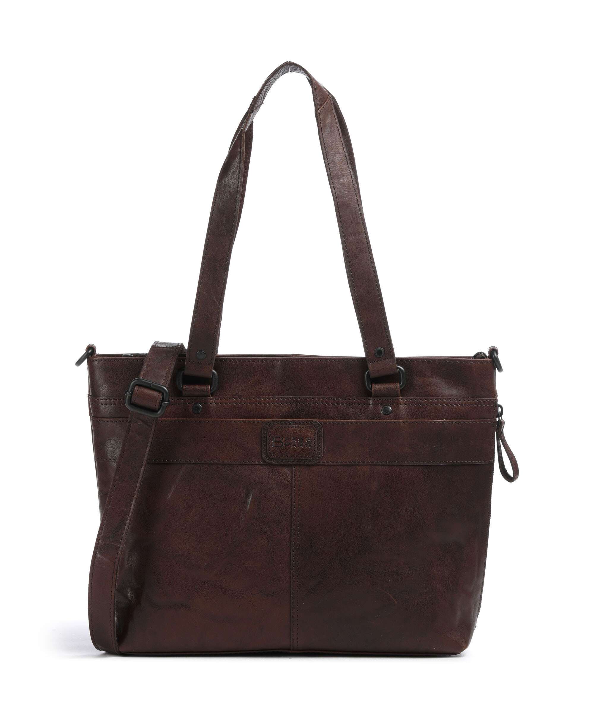 Spikes & Sparrow Bronco Lavendar Torba na zakupy dunkelbraun