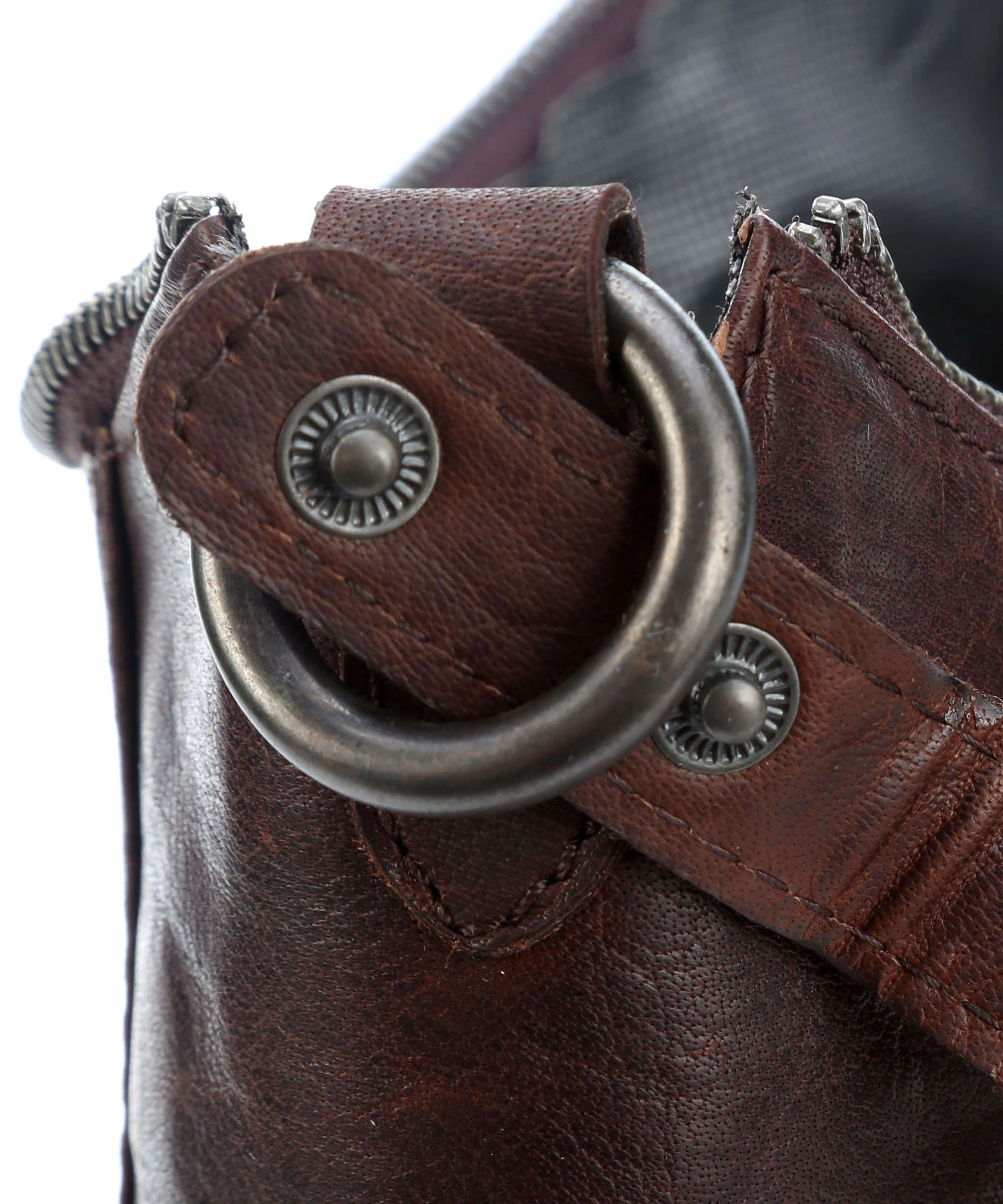 Spikes & Sparrow Bronco Toronto Torebka worek dark brown - Image 4
