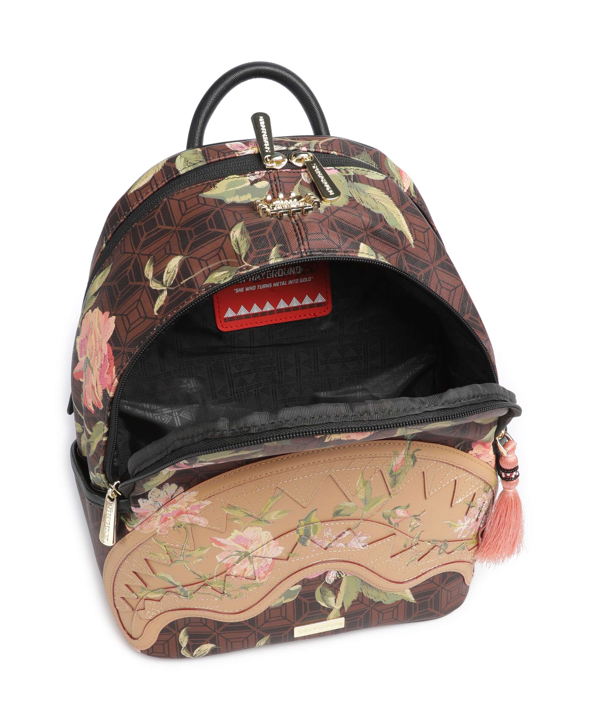 Sprayground AI Henny Floral Plecak brown - Image 5