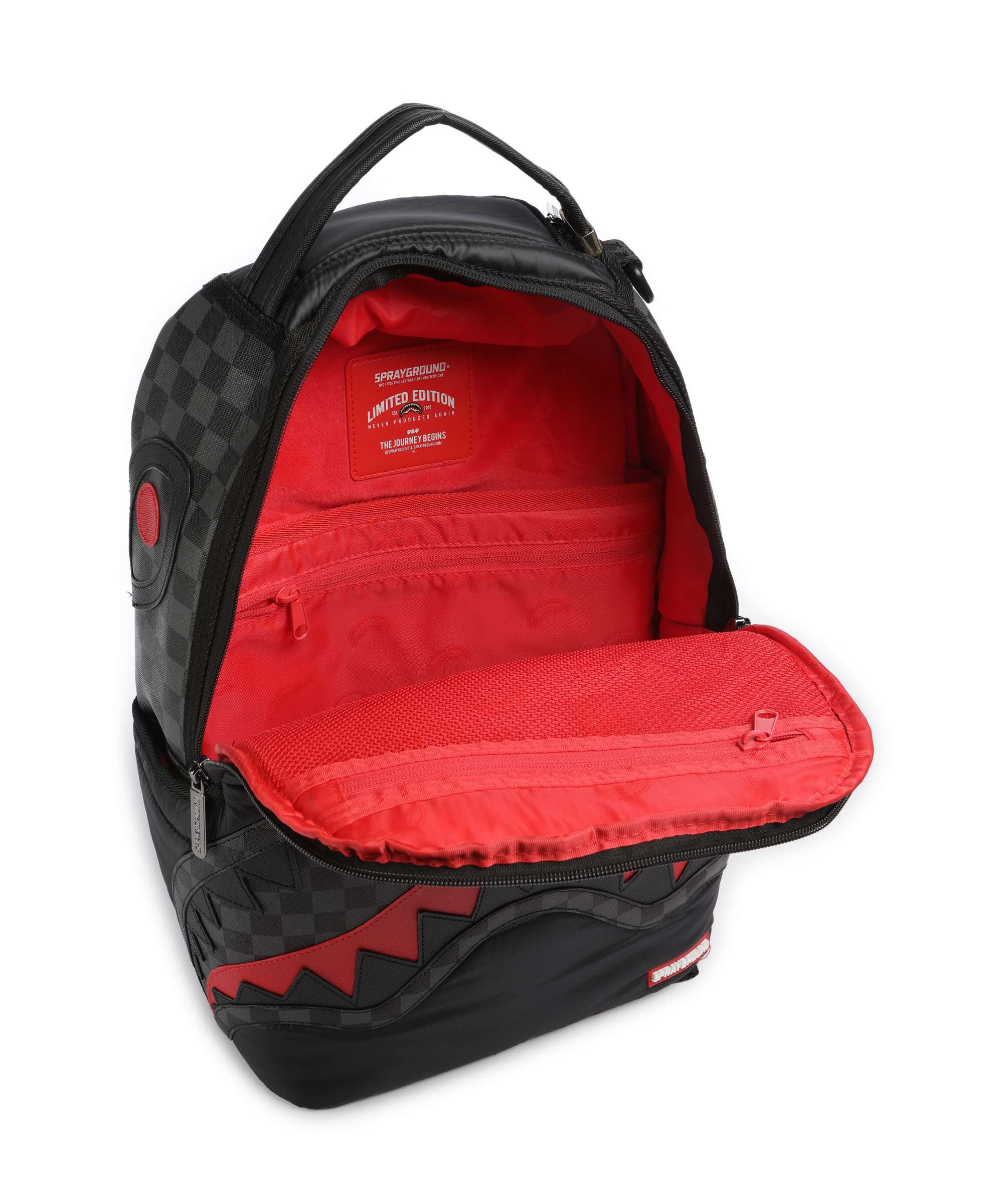 Sprayground Black Puffer Check Plecak black/grey - Image 5