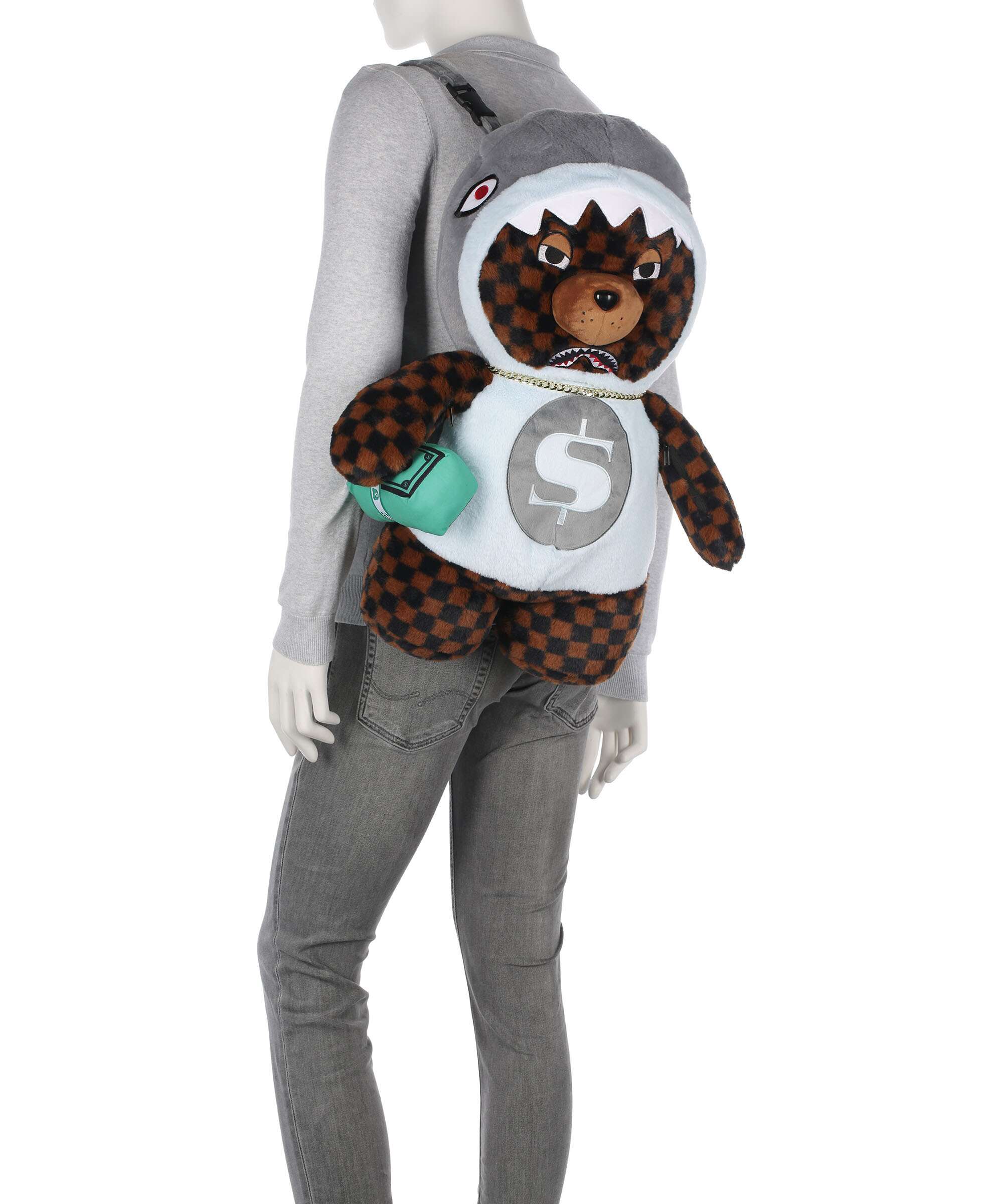 Sprayground Money Bear in Shark Costume Plecak multicolour - Image 3