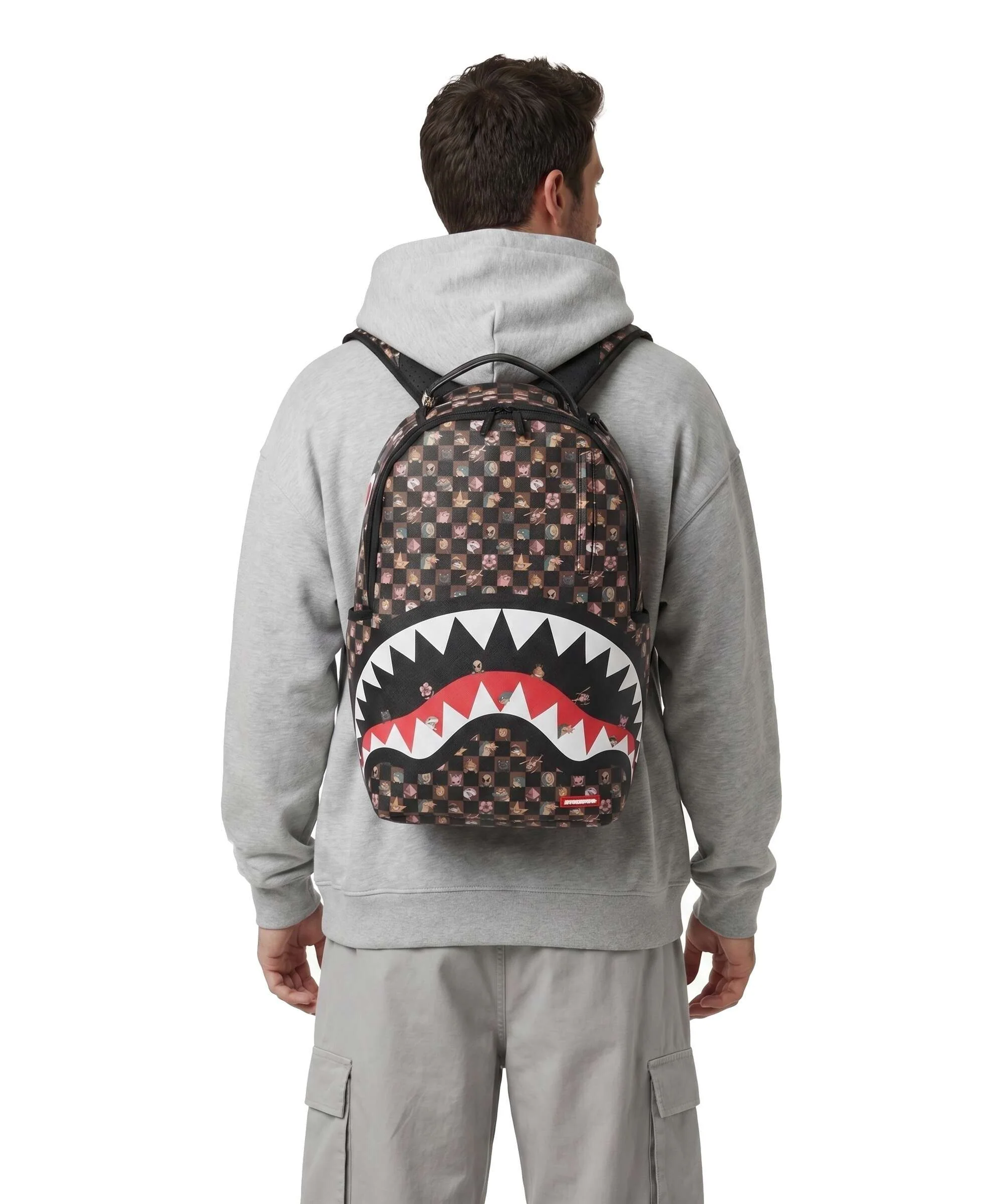 Sprayground Peeking Characters Remix Plecak brown - Image 3