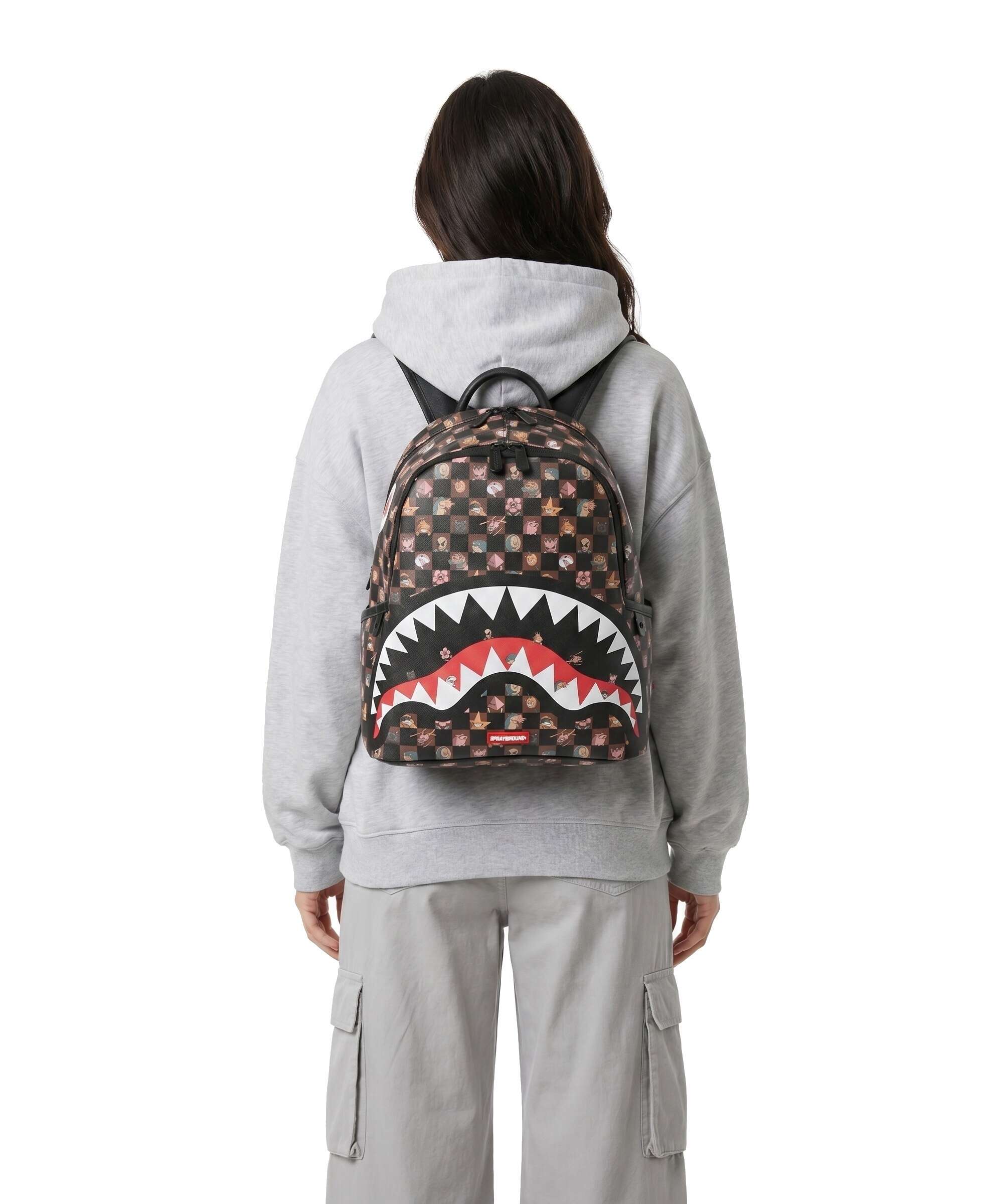 Sprayground Peeking Characters Remix Plecak brown - Image 3
