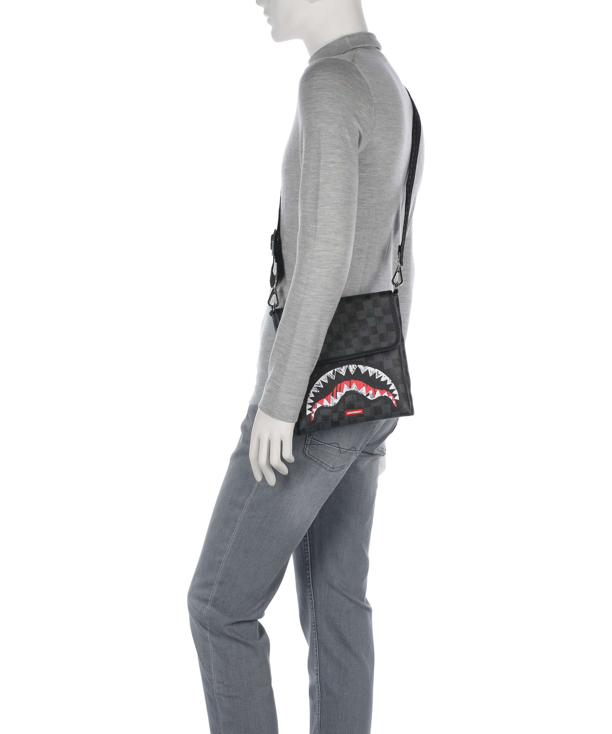Sprayground Scribble Shark Torba przez ramię multicolour - Image 4