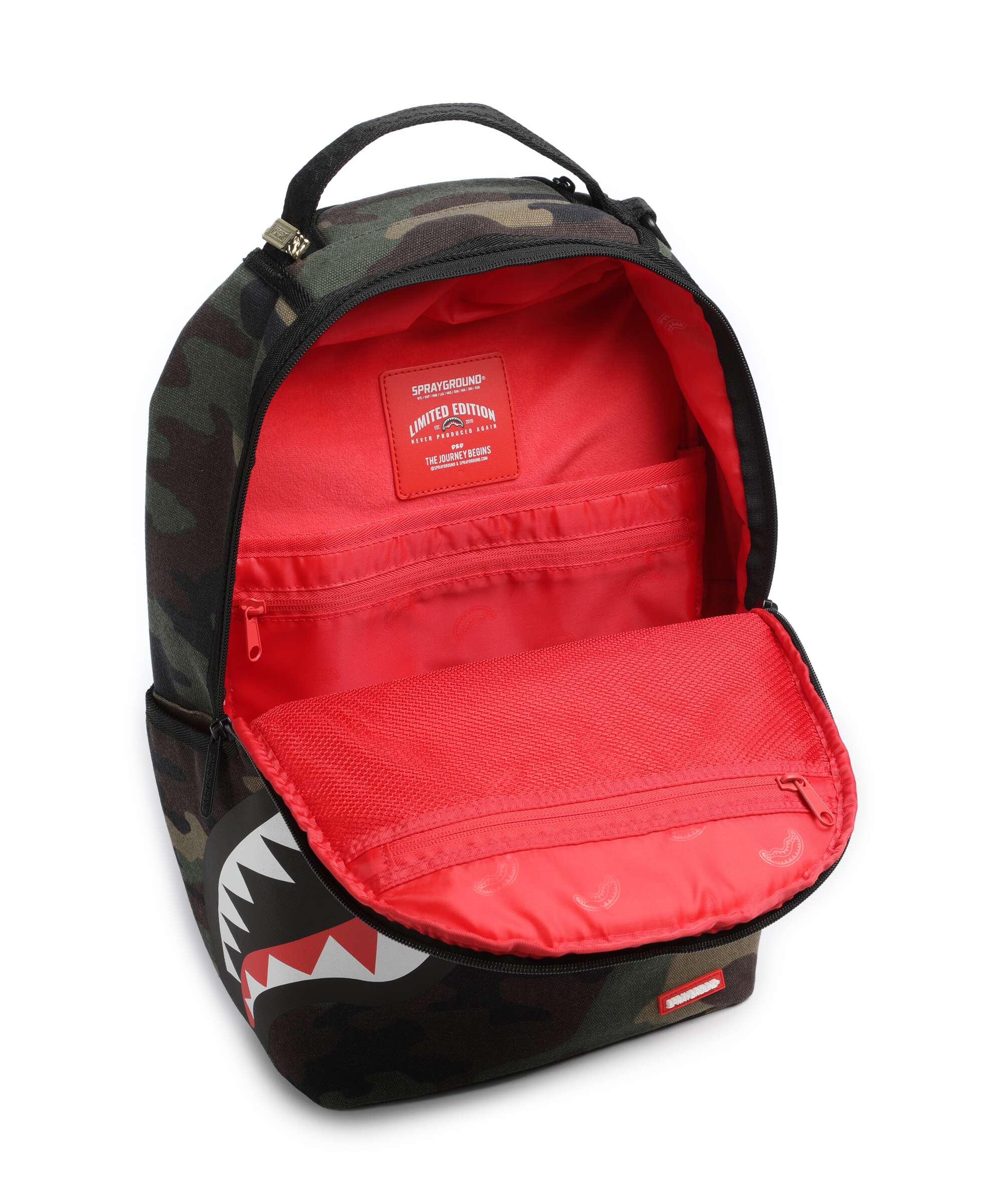 Sprayground Shark Central Camo Plecak green - Image 5
