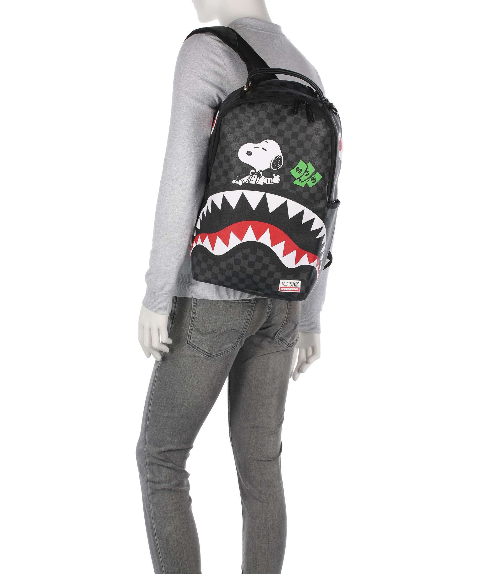 Sprayground Snoopy Top Shark Money Plecak black - Image 3