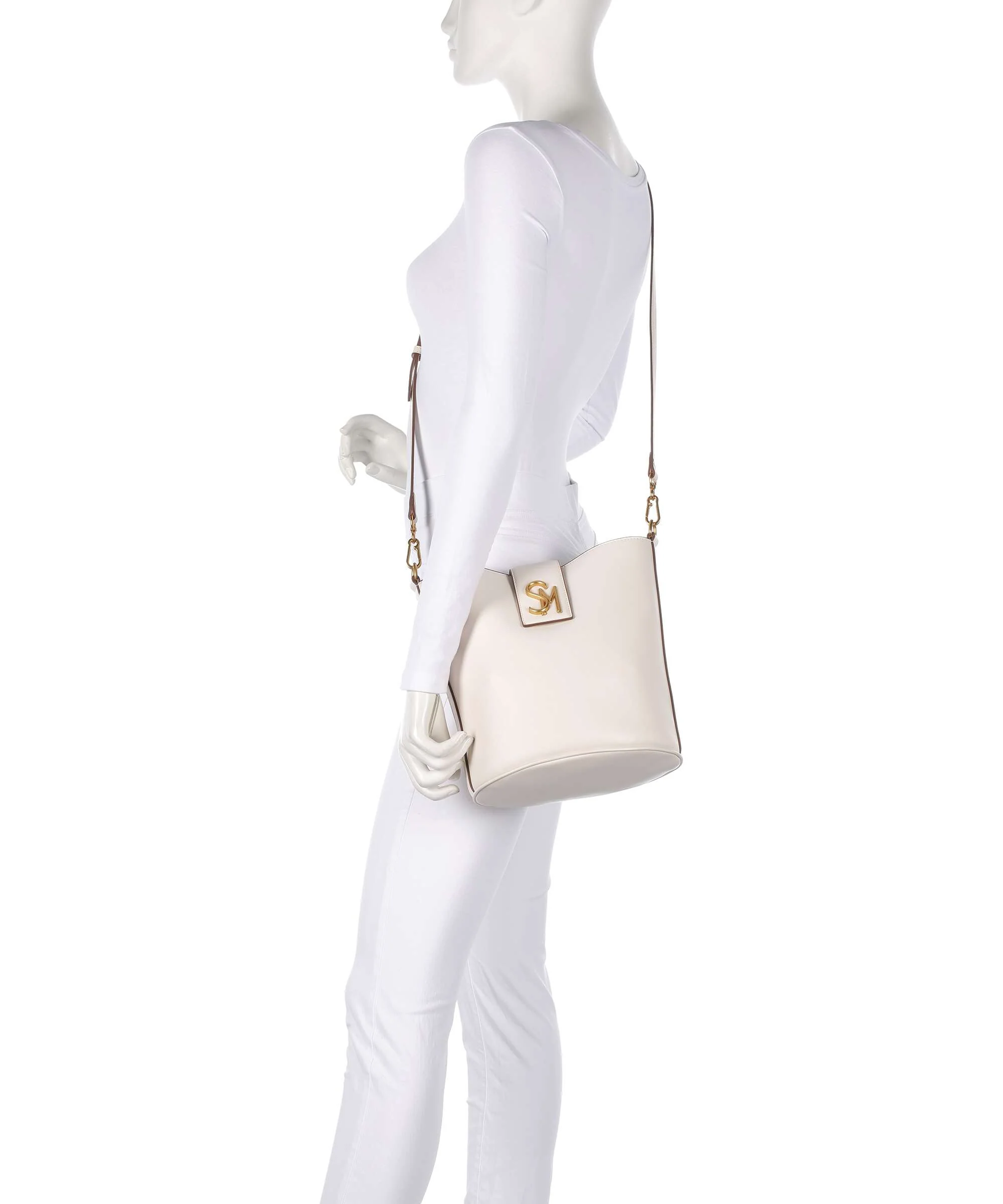 Steve Madden BARRIE Torebka worek bone/gold - Image 4