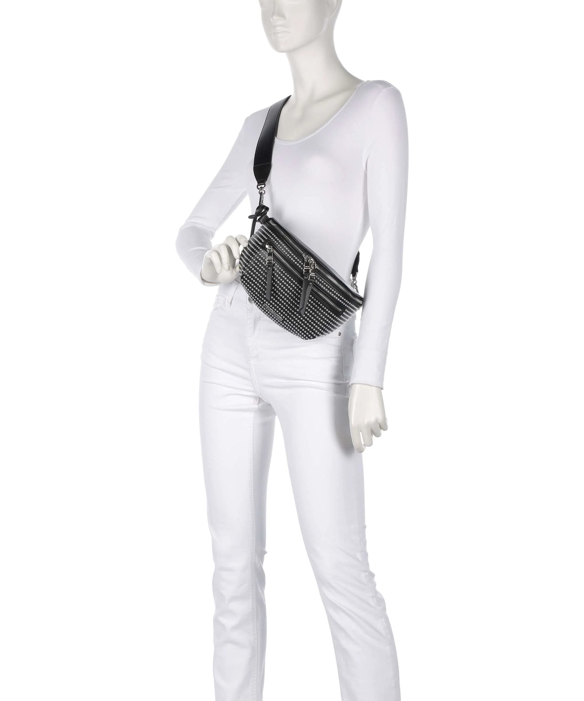 Steve Madden BCLARKES Saszetka nerka black/silver - Image 3