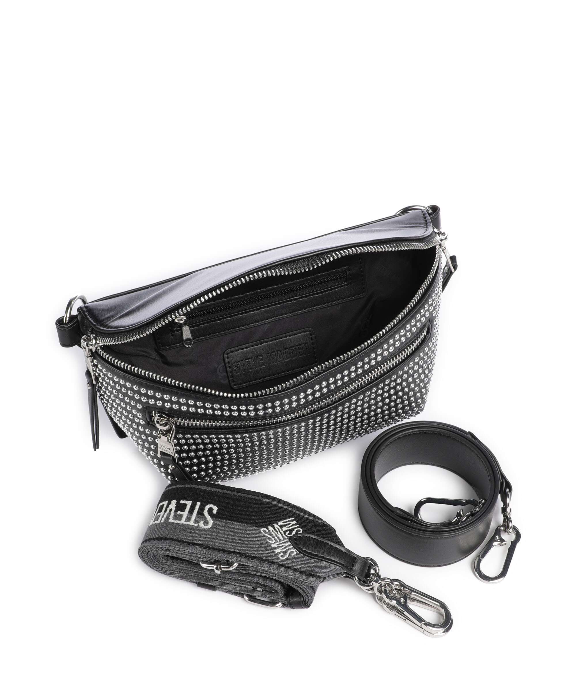 Steve Madden BCLARKES Saszetka nerka black/silver - Image 6