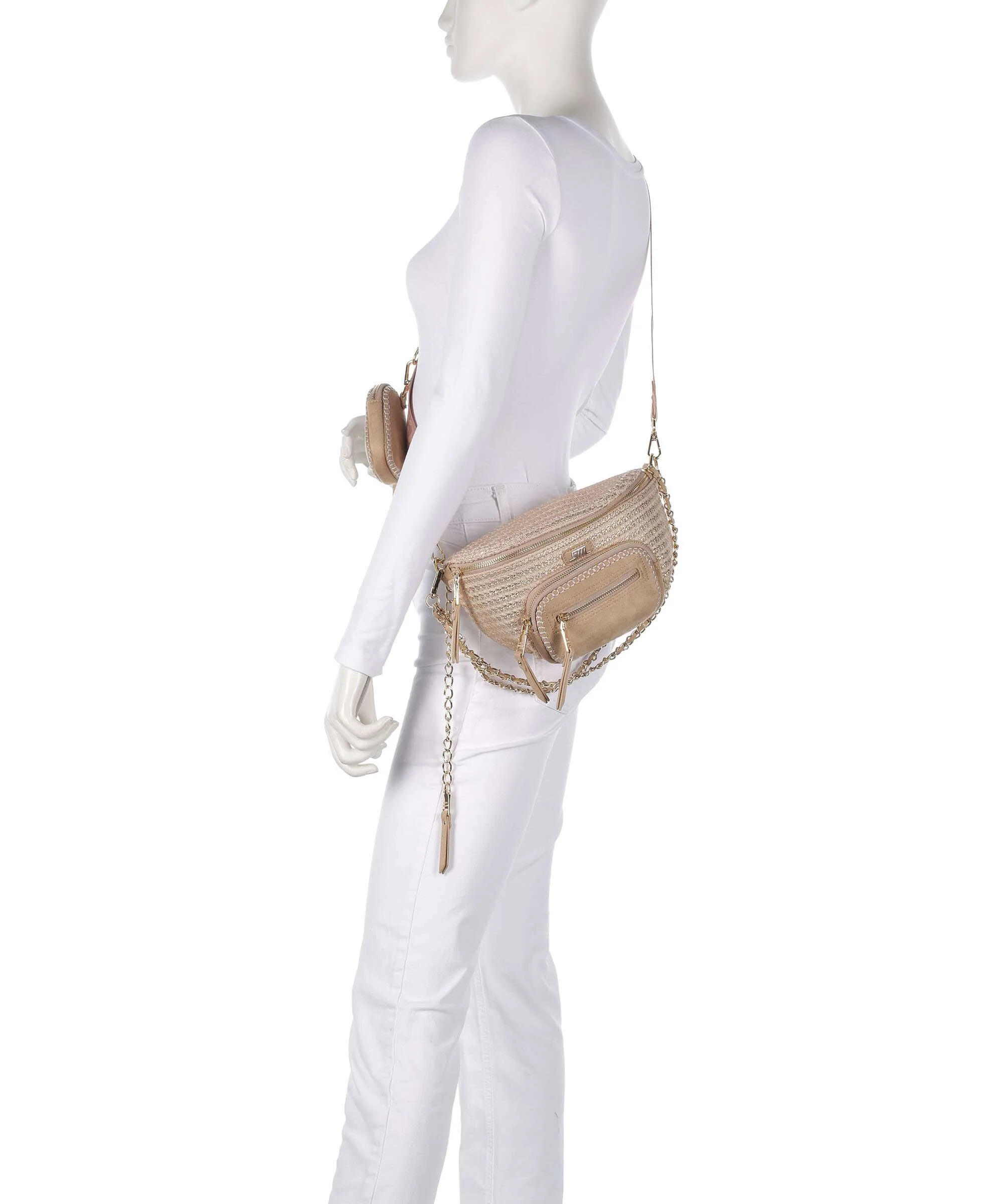 Steve Madden BDOUBLES Torba przez ramię cream/gold - Image 3