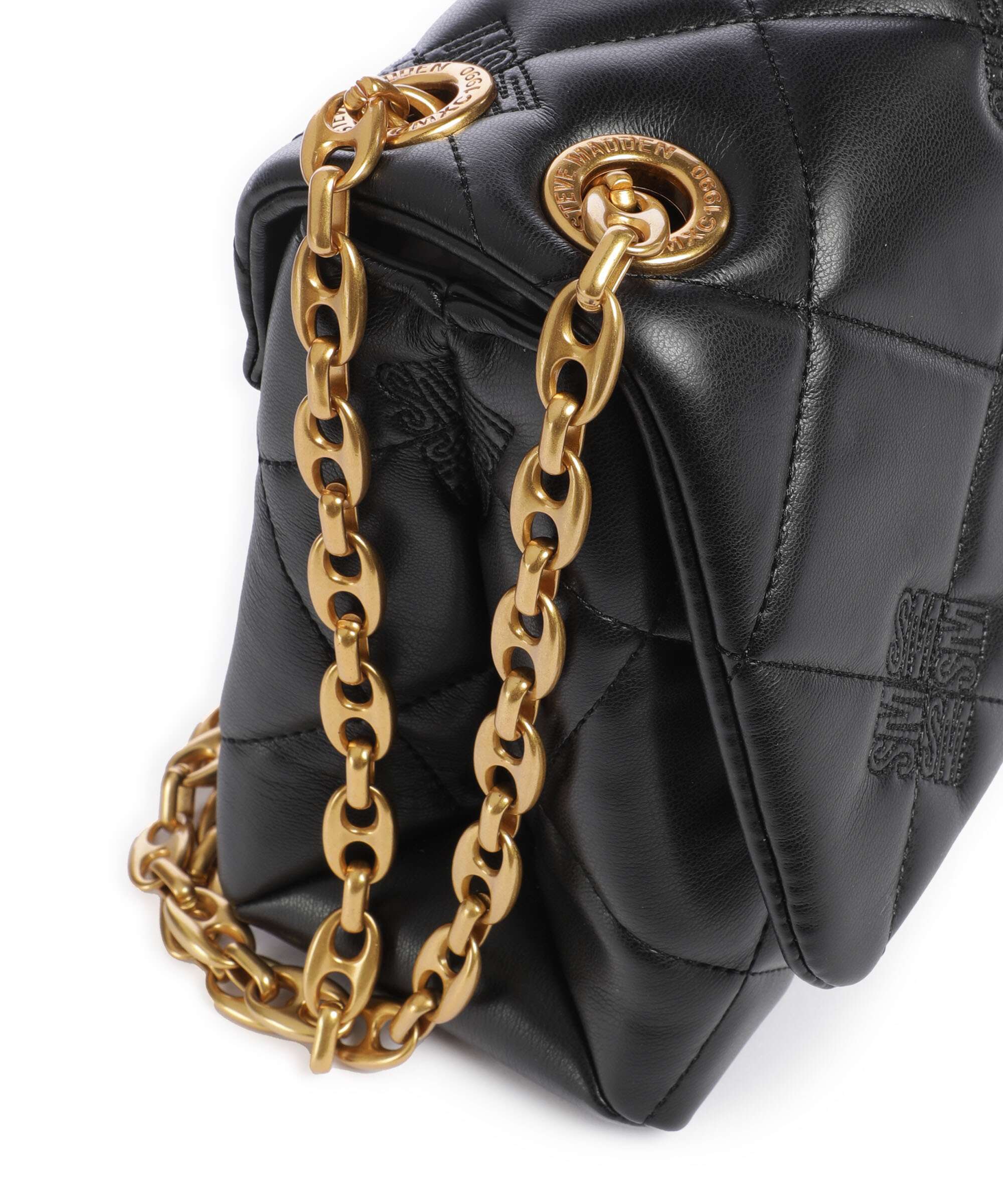 Steve Madden BLANCH Torba na ramię black/gold - Image 5