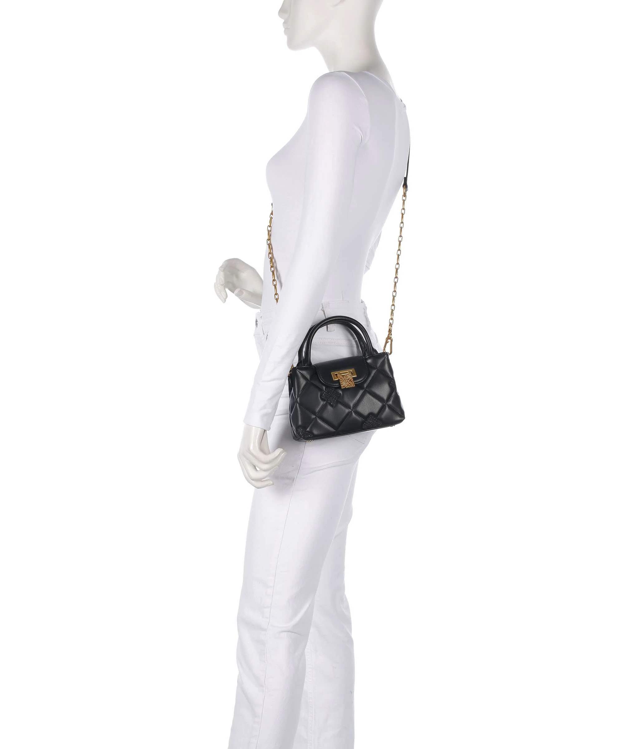 Steve Madden BOSCO Torba przez ramię black/gold - Image 3