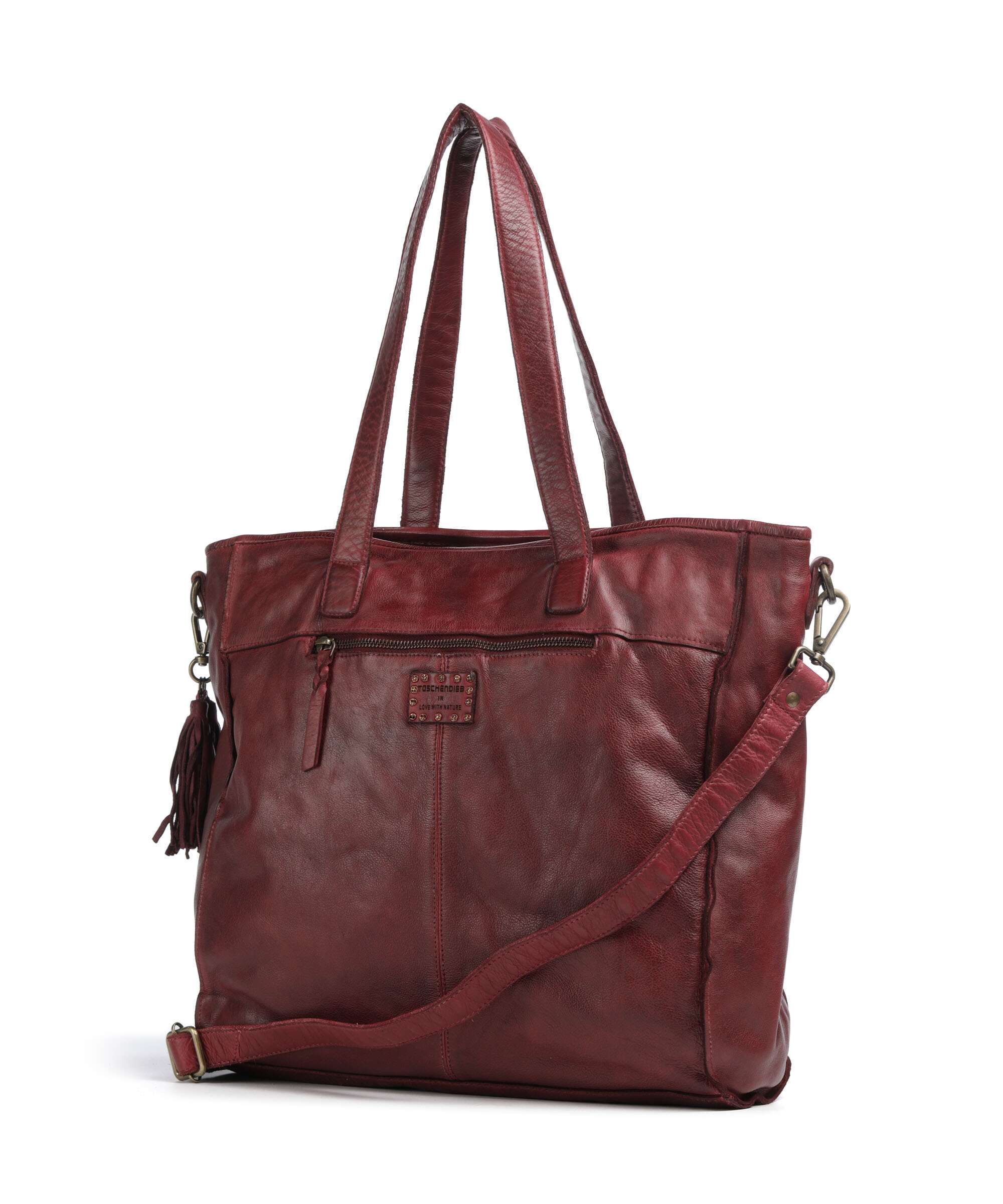 Taschendieb Wien Seelengasse 2 Torba na zakupy red burgundy - Image 2