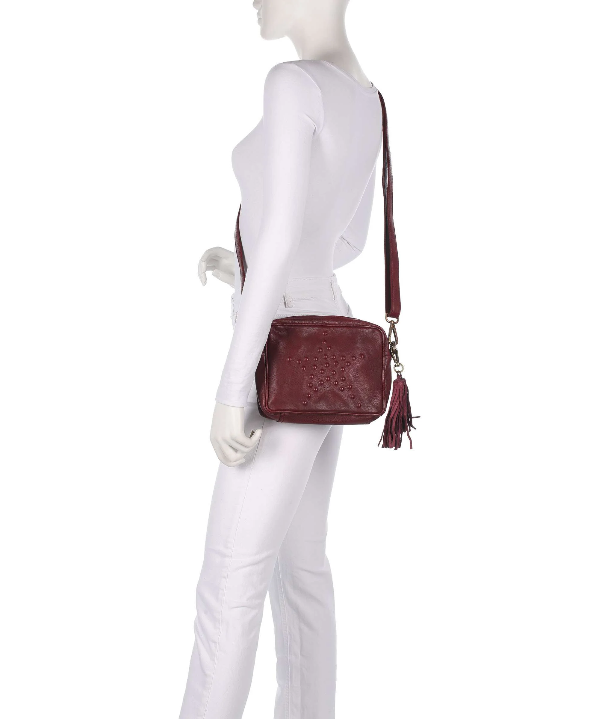 Taschendieb Wien Sternbergstrasse 5 Torba przez ramię red burgundy - Image 3