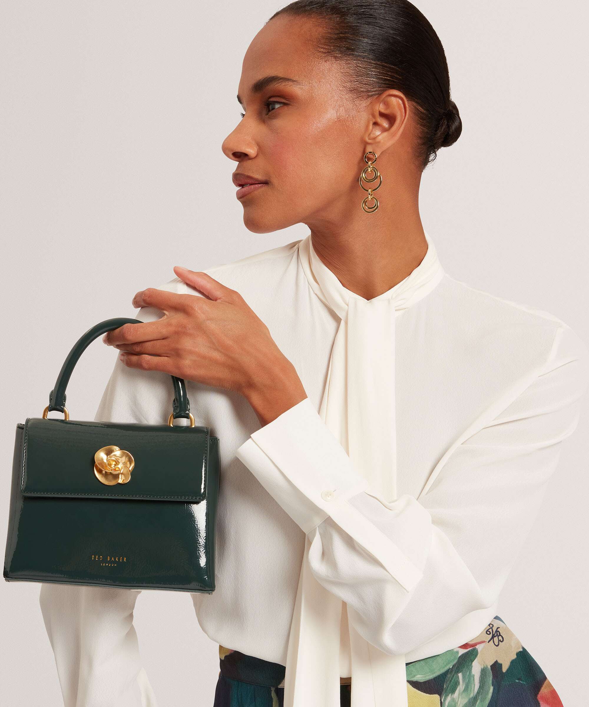 Ted Baker Roseau Torba przez ramię dark green - Image 3