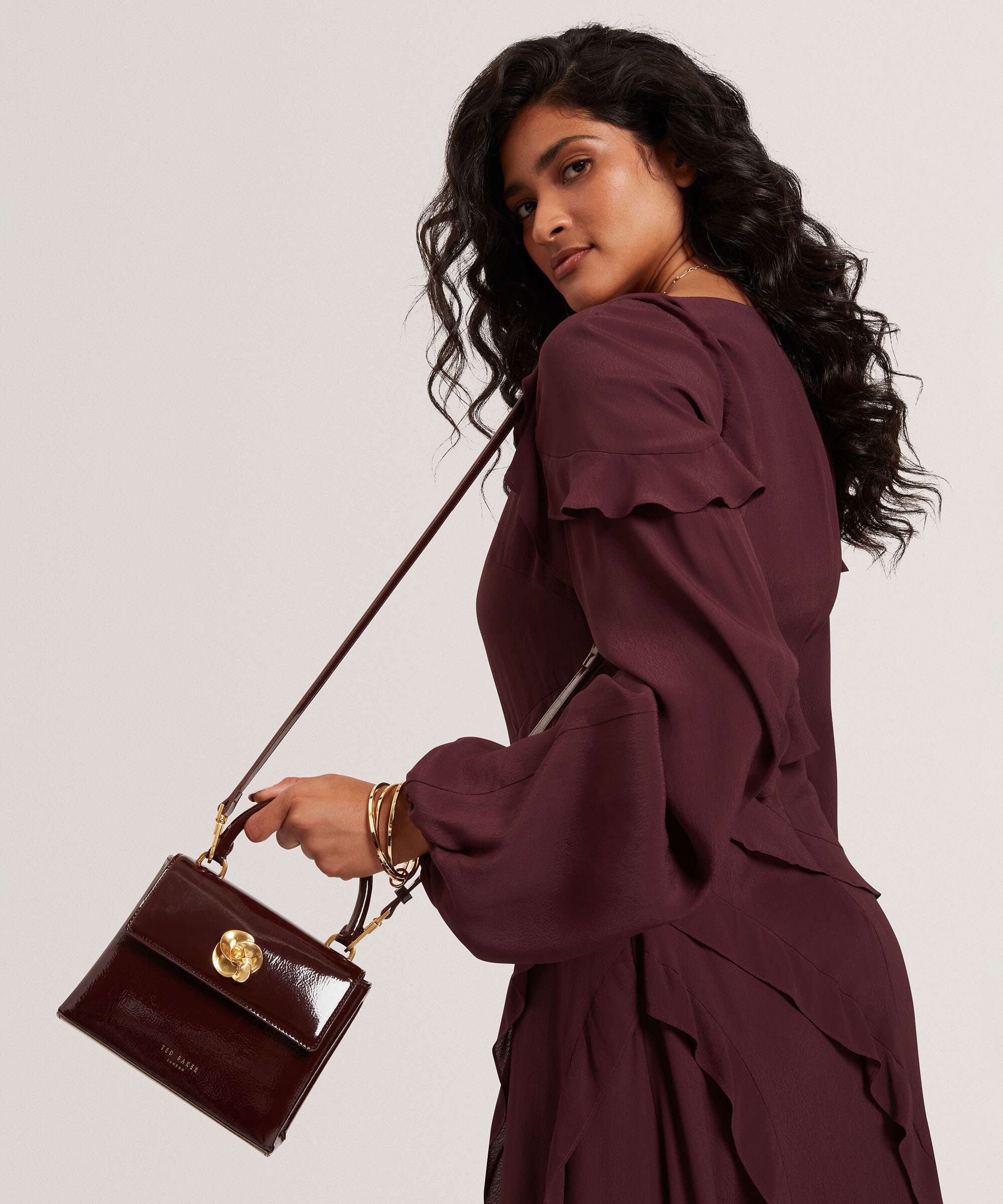 Ted Baker Roseau Torba przez ramię wine - Image 3