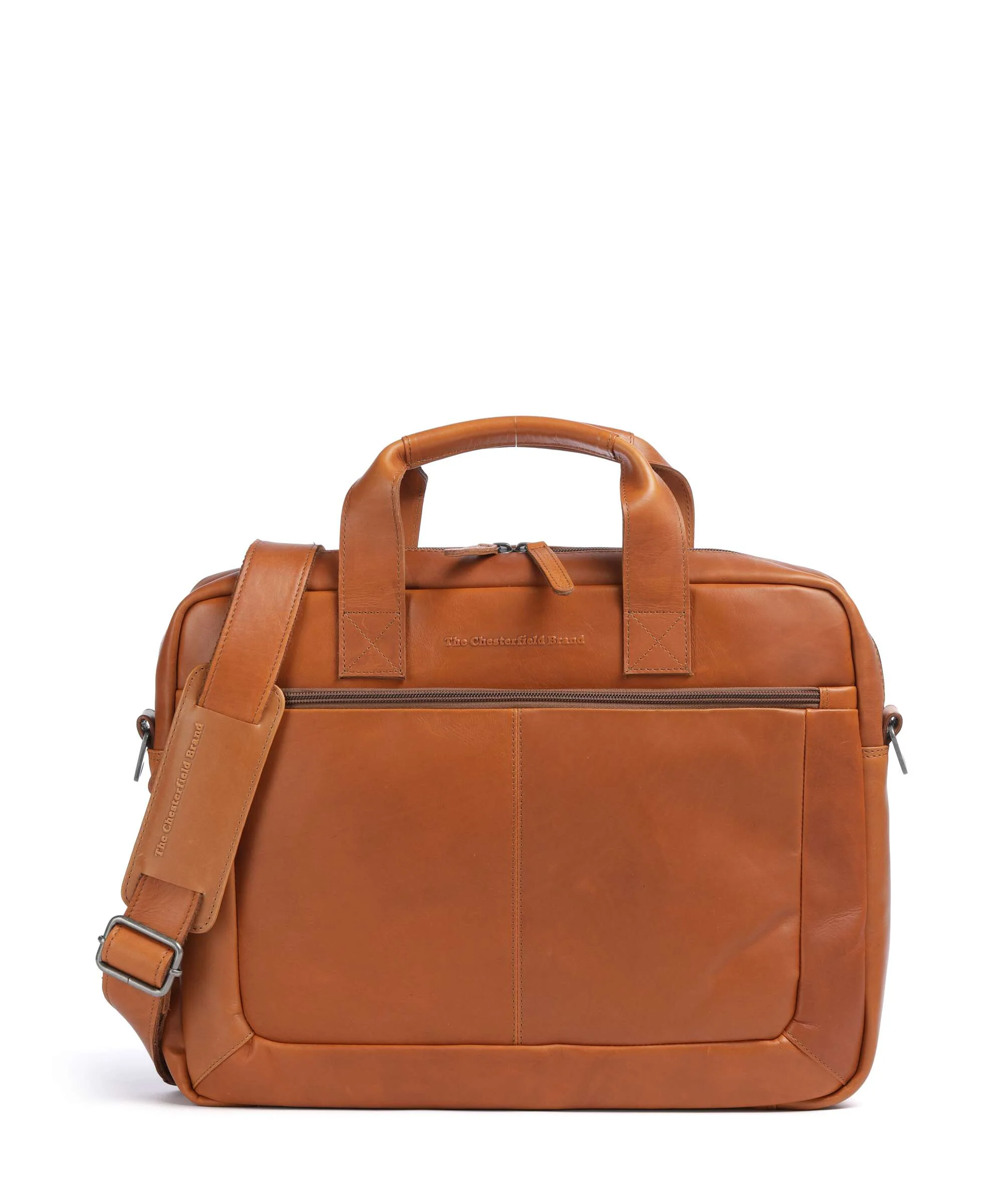 The Chesterfield Brand Calvi Aktówka cognac