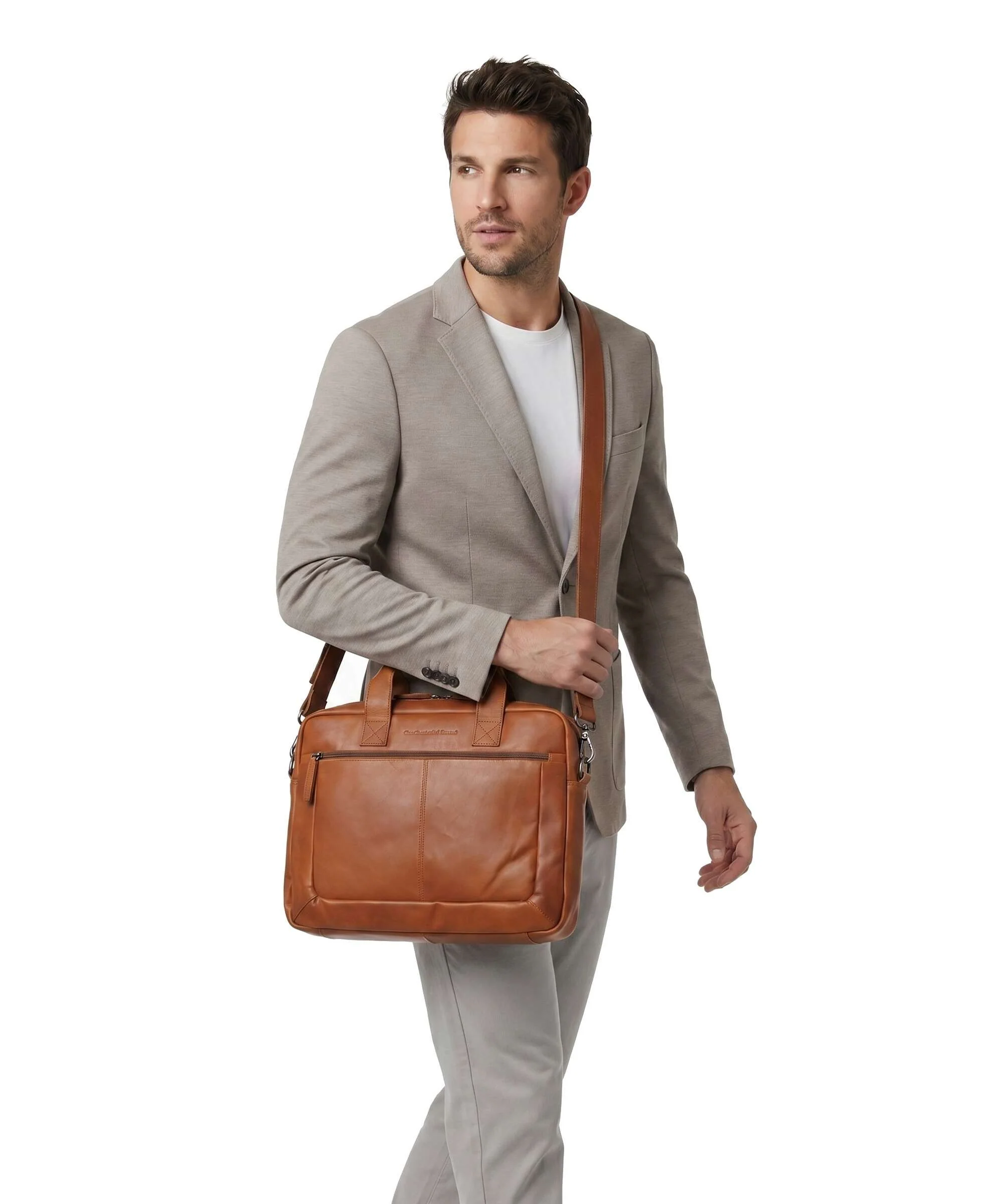 The Chesterfield Brand Calvi Aktówka cognac - Image 3