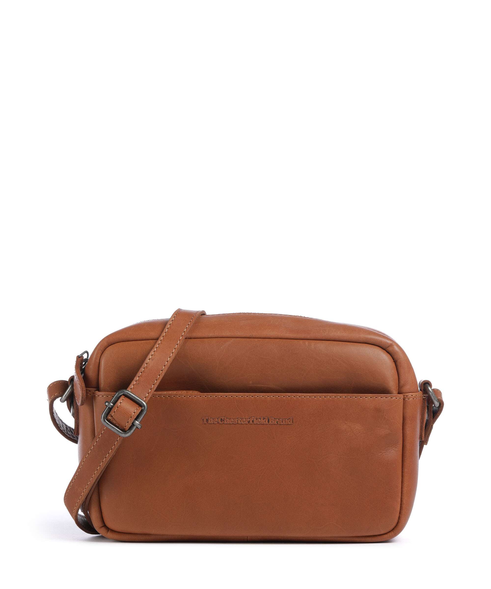 The Chesterfield Brand Cow Wax Pull Up Arona Torba przez ramię cognac