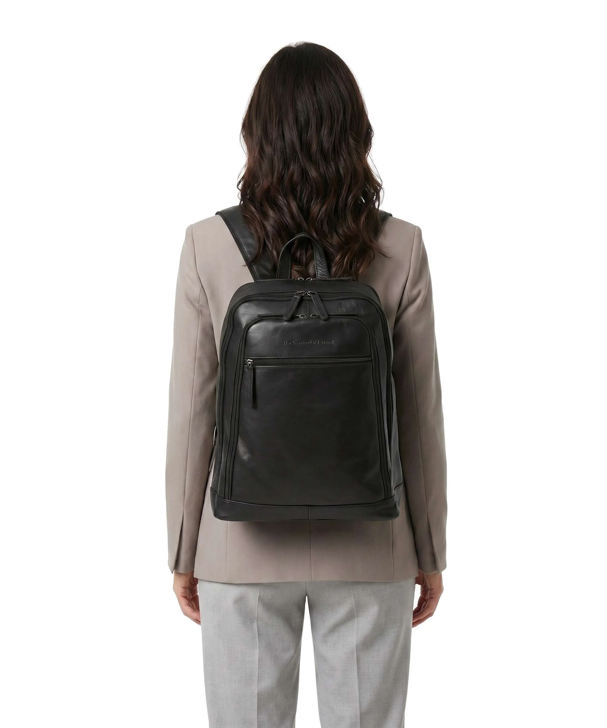 The Chesterfield Brand Cow Wax Pull Up Detroit Plecak black - Image 3