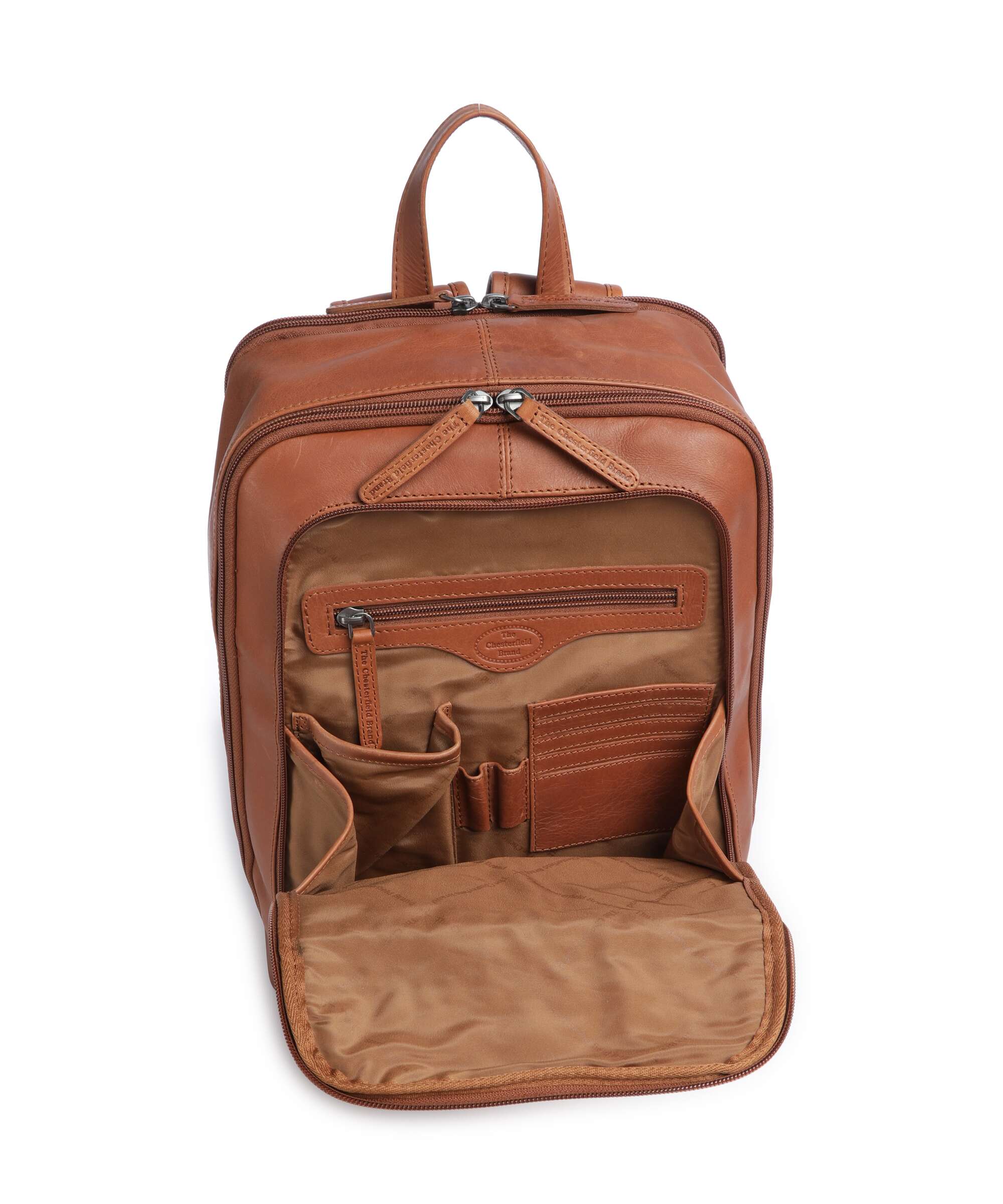The Chesterfield Brand Cow Wax Pull Up Detroit Plecak cognac - Image 6