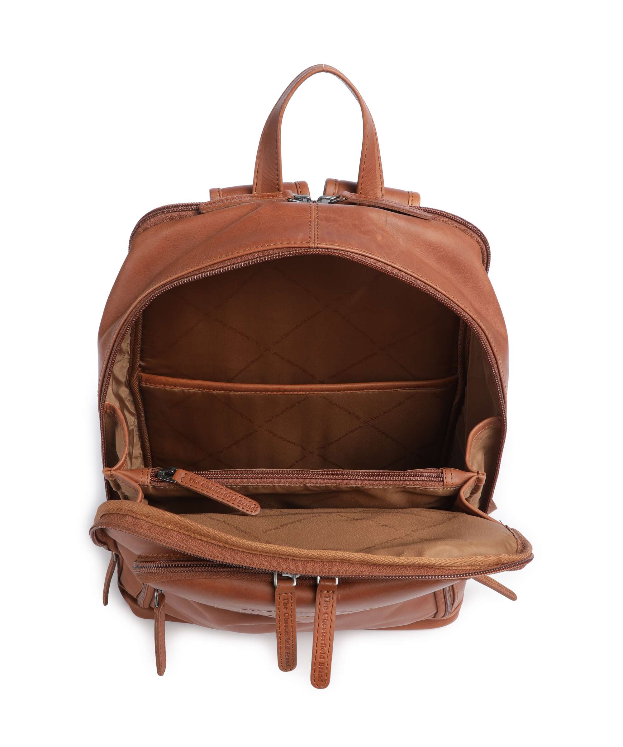 The Chesterfield Brand Cow Wax Pull Up Detroit Plecak cognac - Image 7