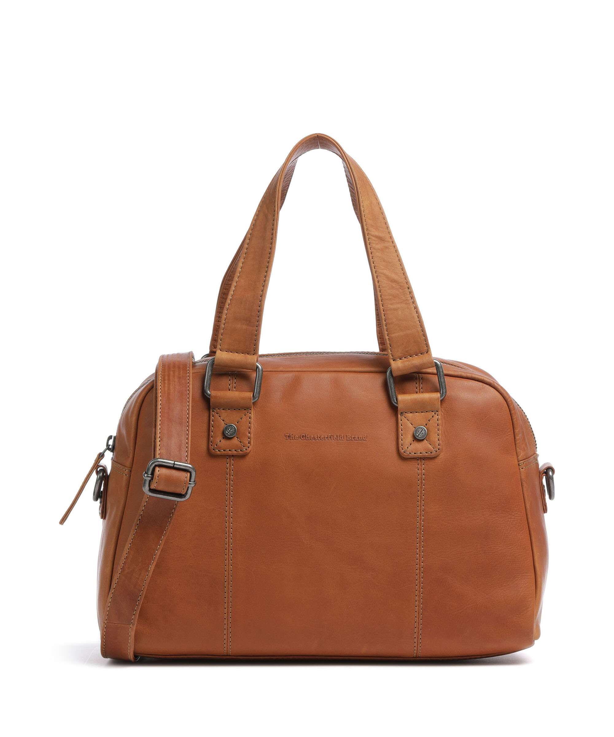 The Chesterfield Brand Cow Wax Pull Up Dover Torebka cognac