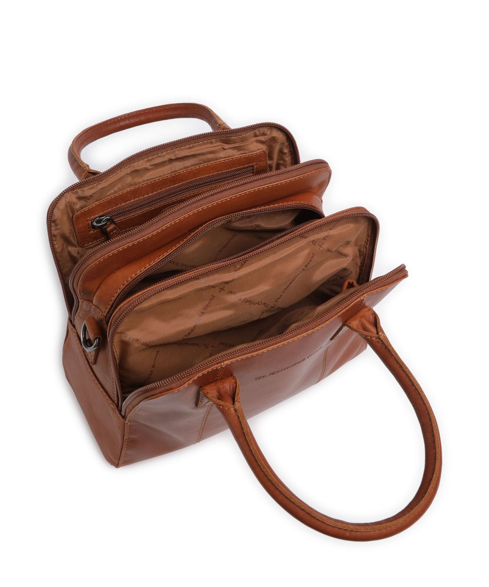 The Chesterfield Brand Cow Wax Pull Up Ezra Torebka cognac - Image 6