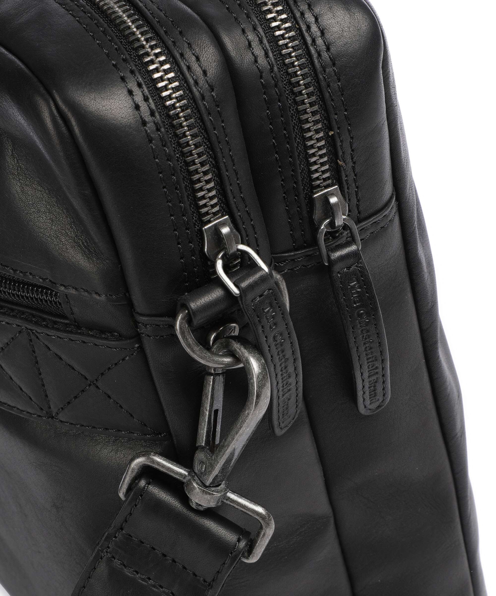 The Chesterfield Brand Cow Wax Pull Up Fabian Aktówka black - Image 4
