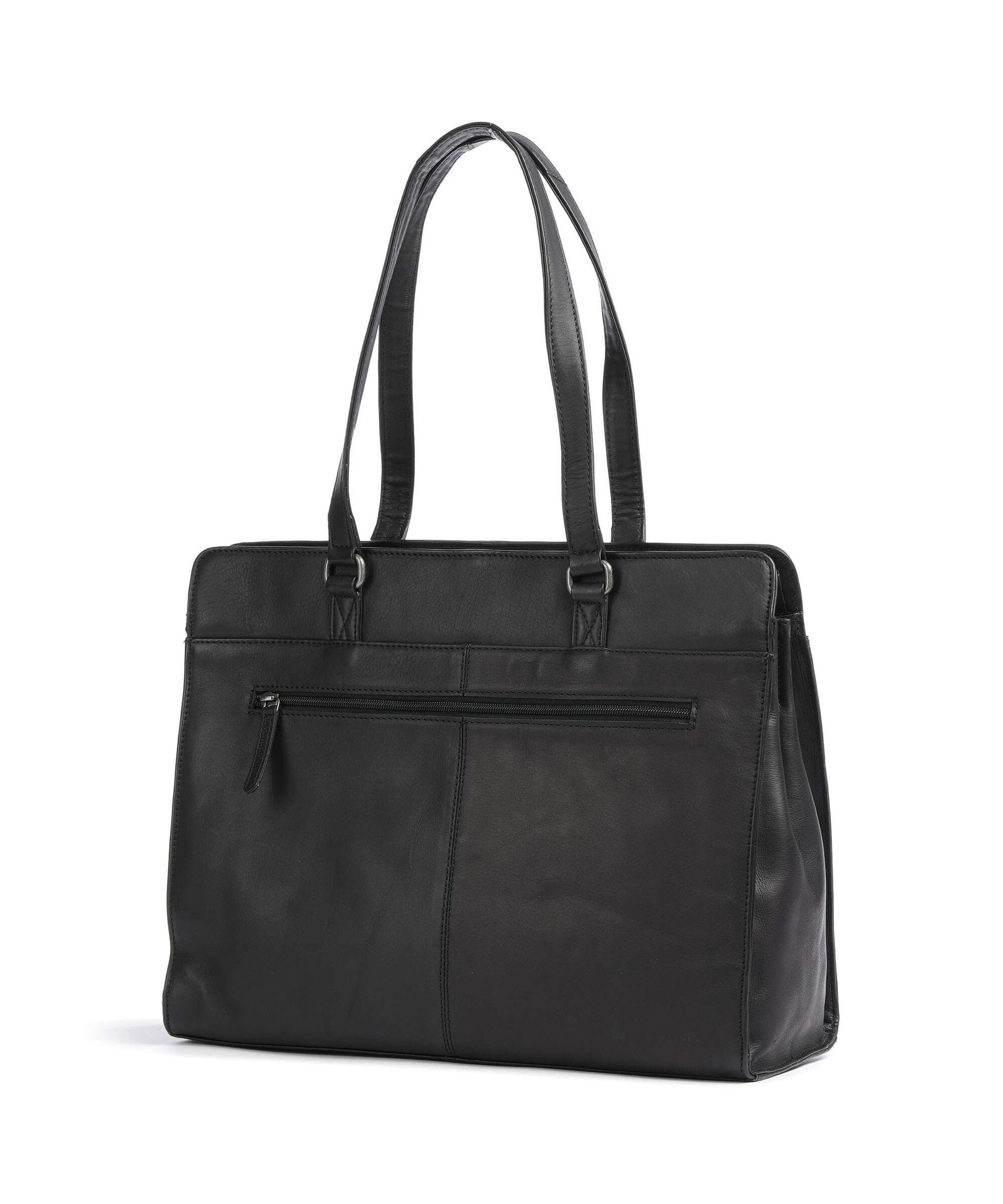 The Chesterfield Brand Cow Wax Pull Up Fidenza Torba na zakupy black - Image 2