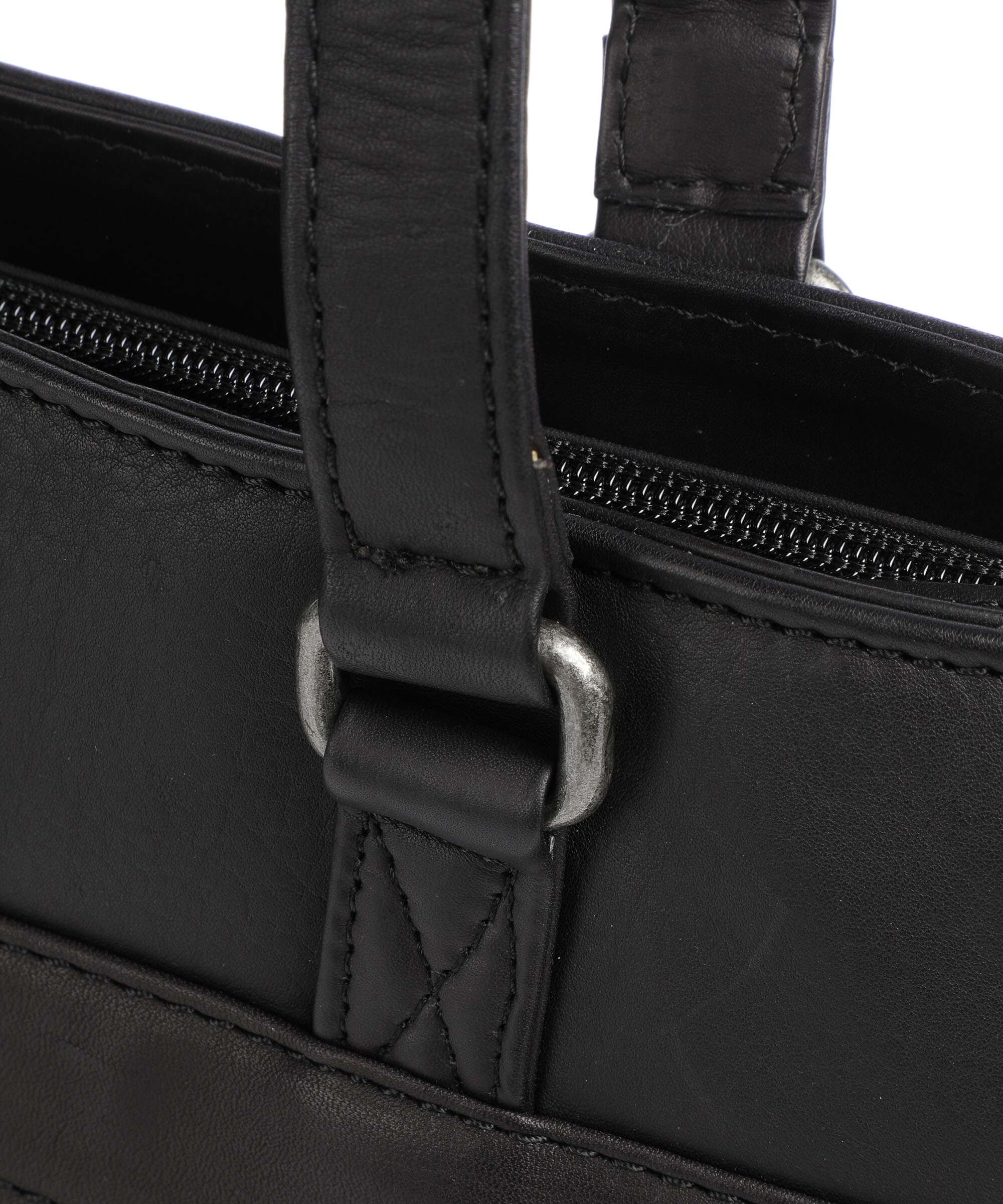 The Chesterfield Brand Cow Wax Pull Up Fidenza Torba na zakupy black - Image 3