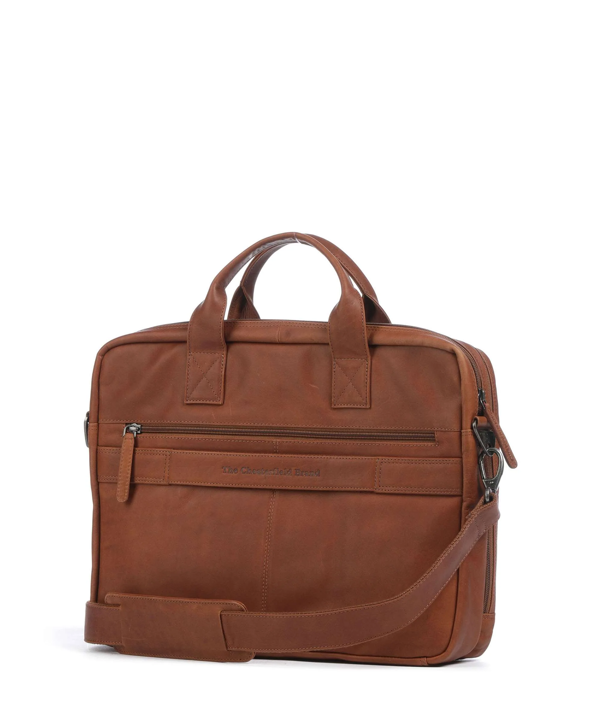 The Chesterfield Brand Cow Wax Pull Up Frazer Aktówka cognac - Image 2