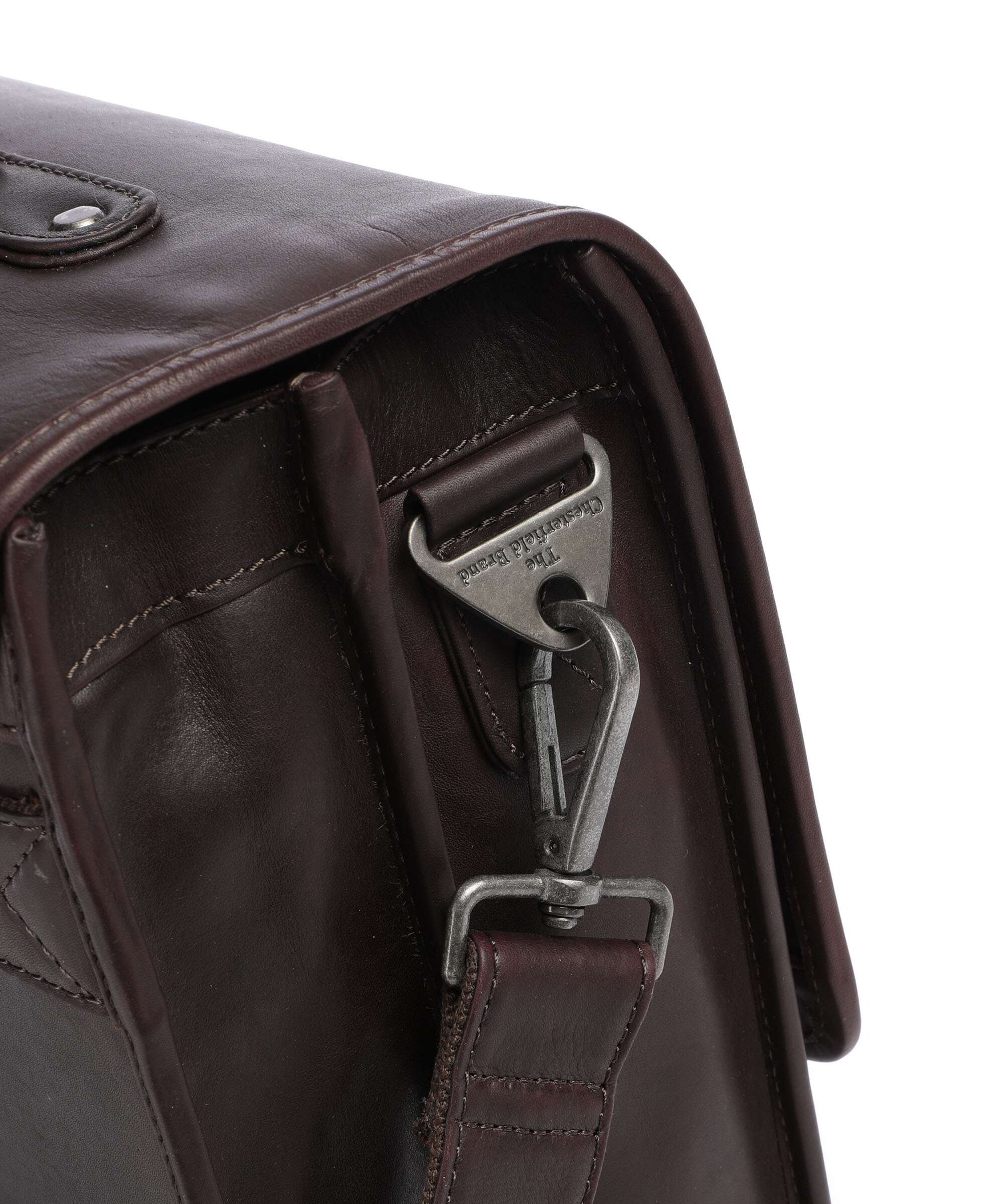 The Chesterfield Brand Cow Wax Pull Up Glenwood Aktówka brown - Image 4